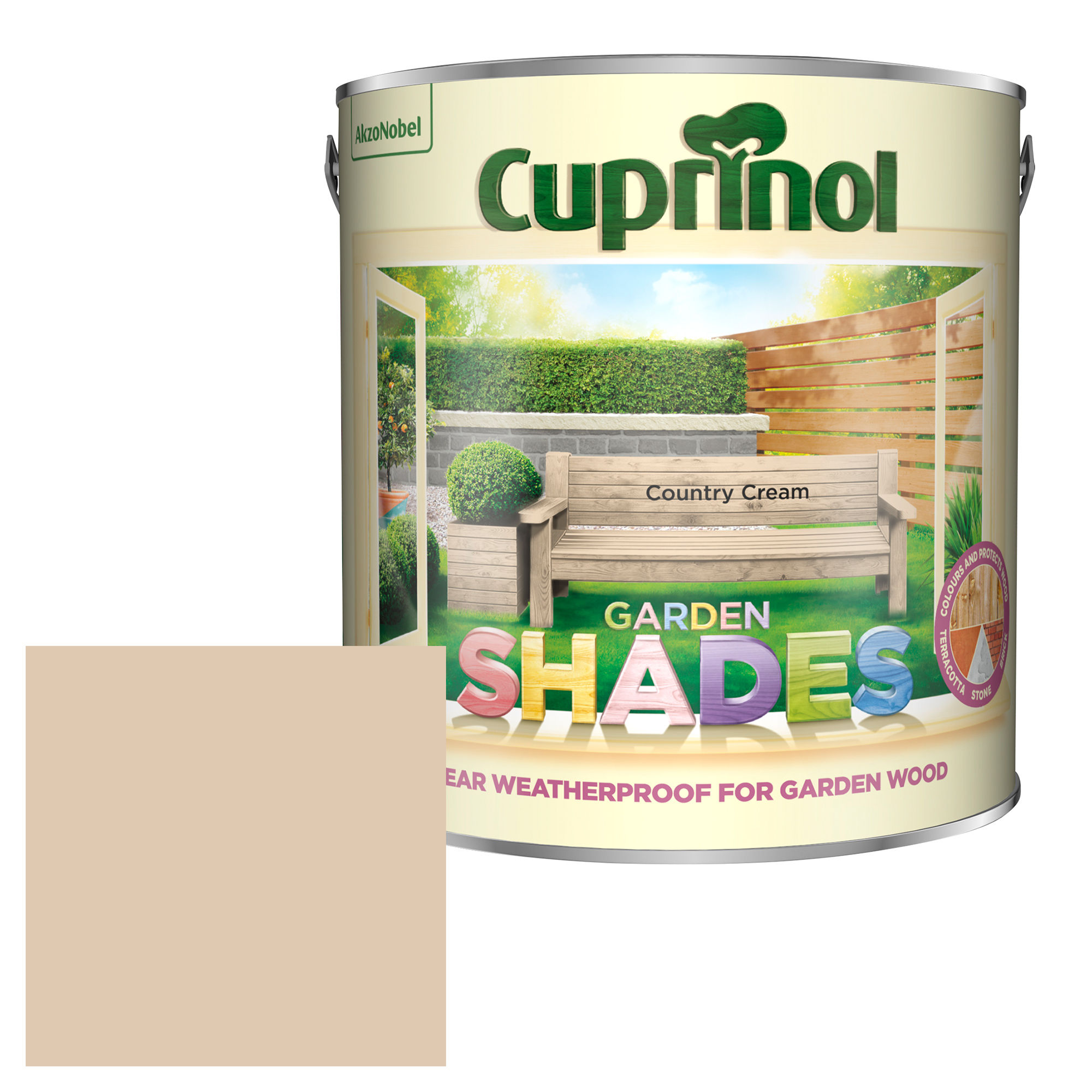 Cuprinol Garden Shades Country Cream 2.5 Litres