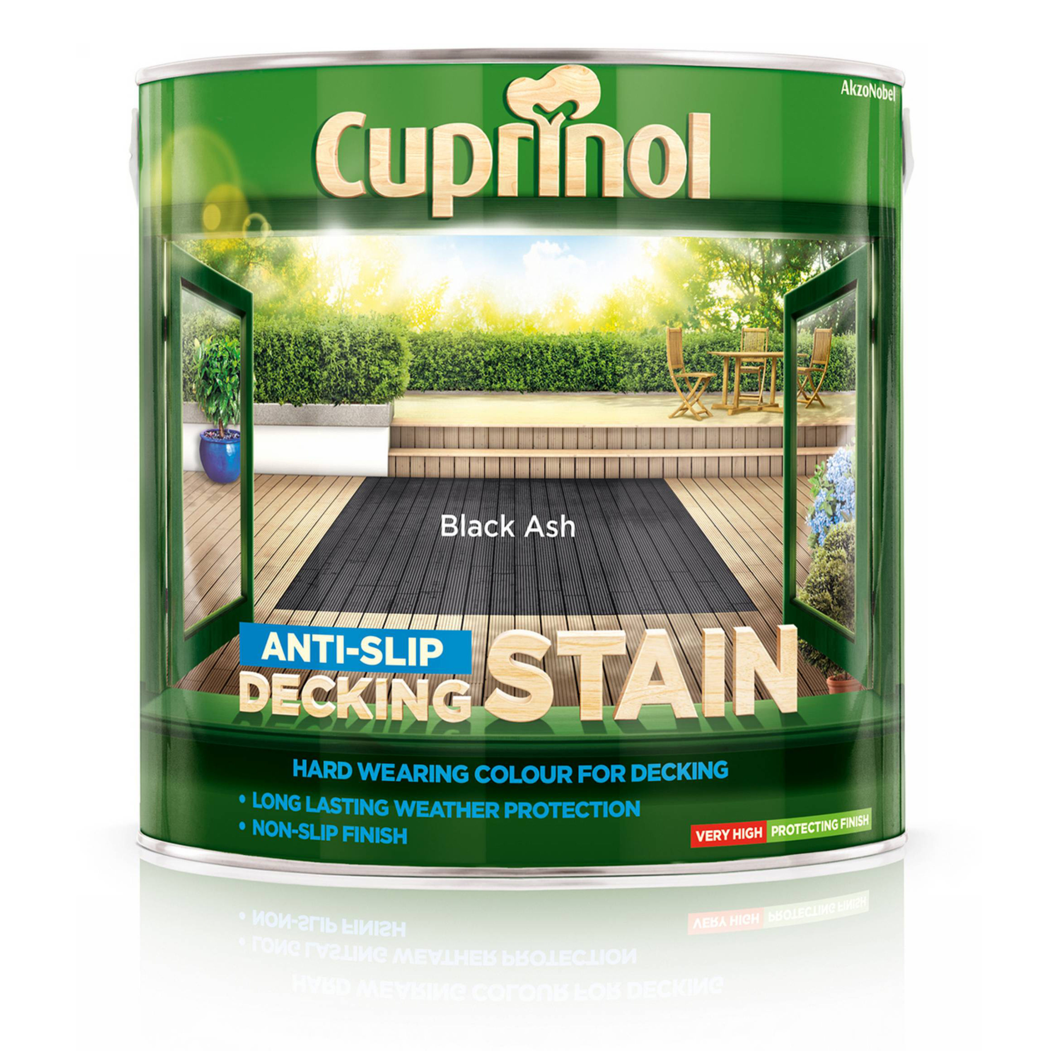 Cuprinol Anti-Slip Decking Stain Black Ash 2.5L