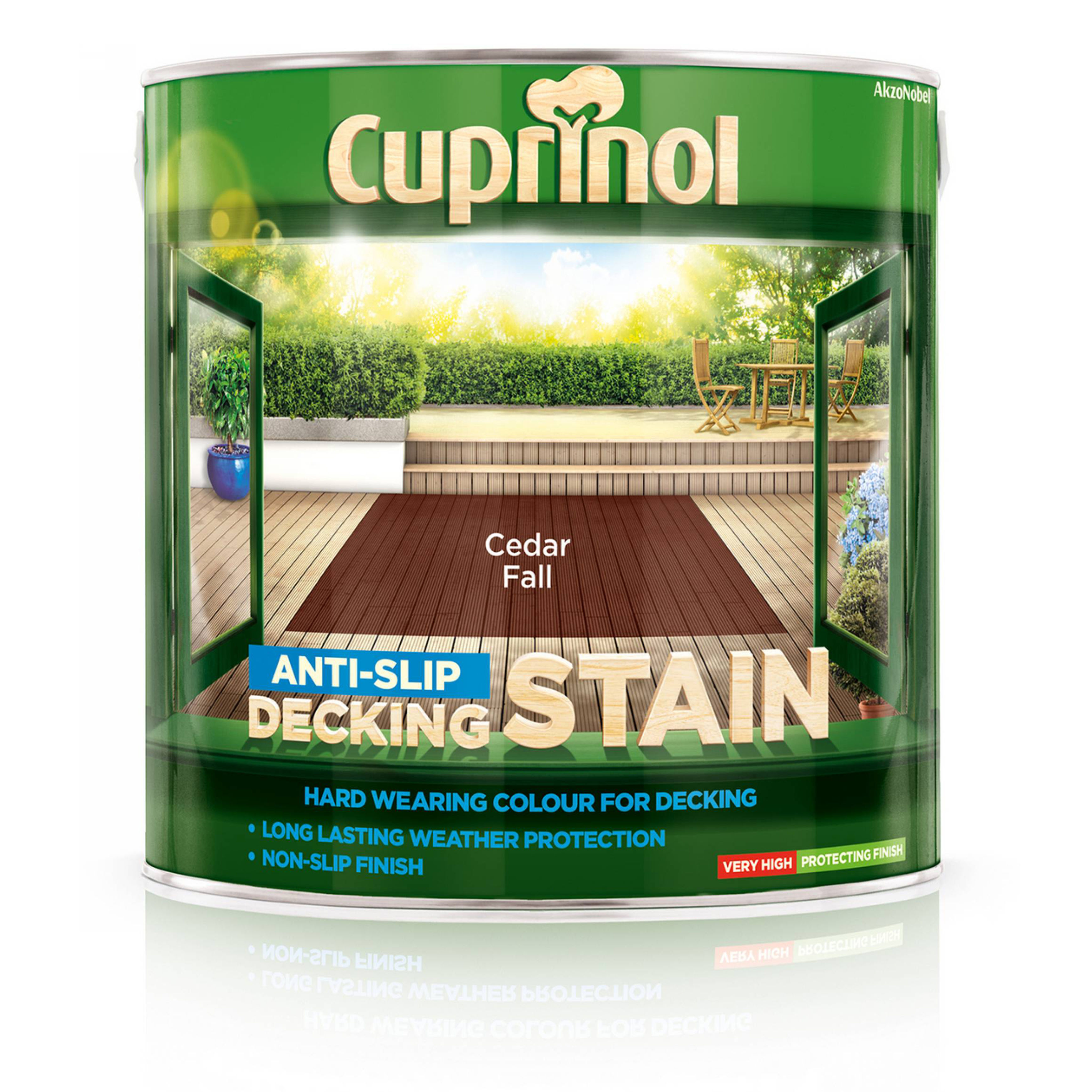 Cuprinol Anti-Slip Decking Stain Cedar Fall 2.5L