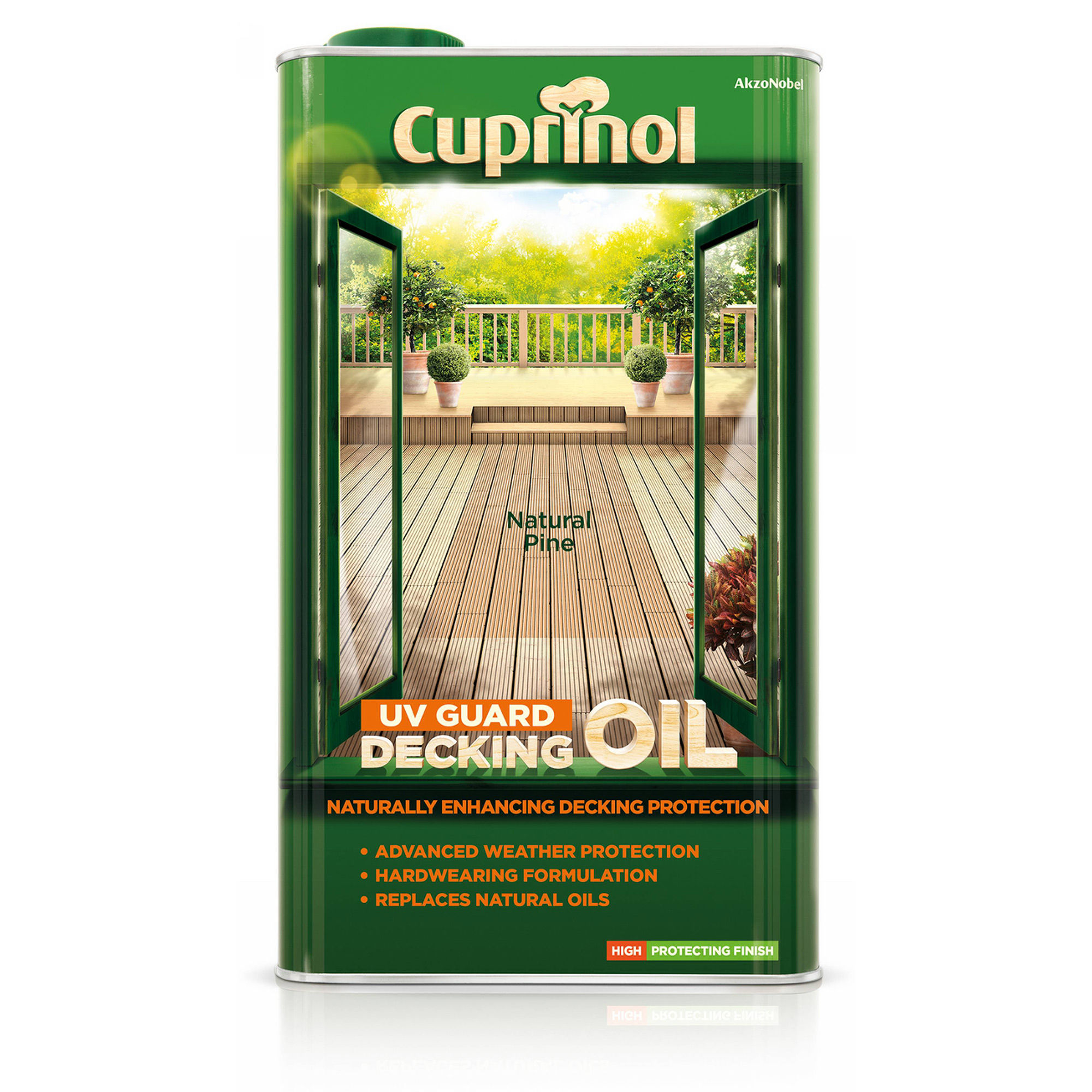 Cuprinol UV Guard Decking Oil 5 - Natural Pine (5L)