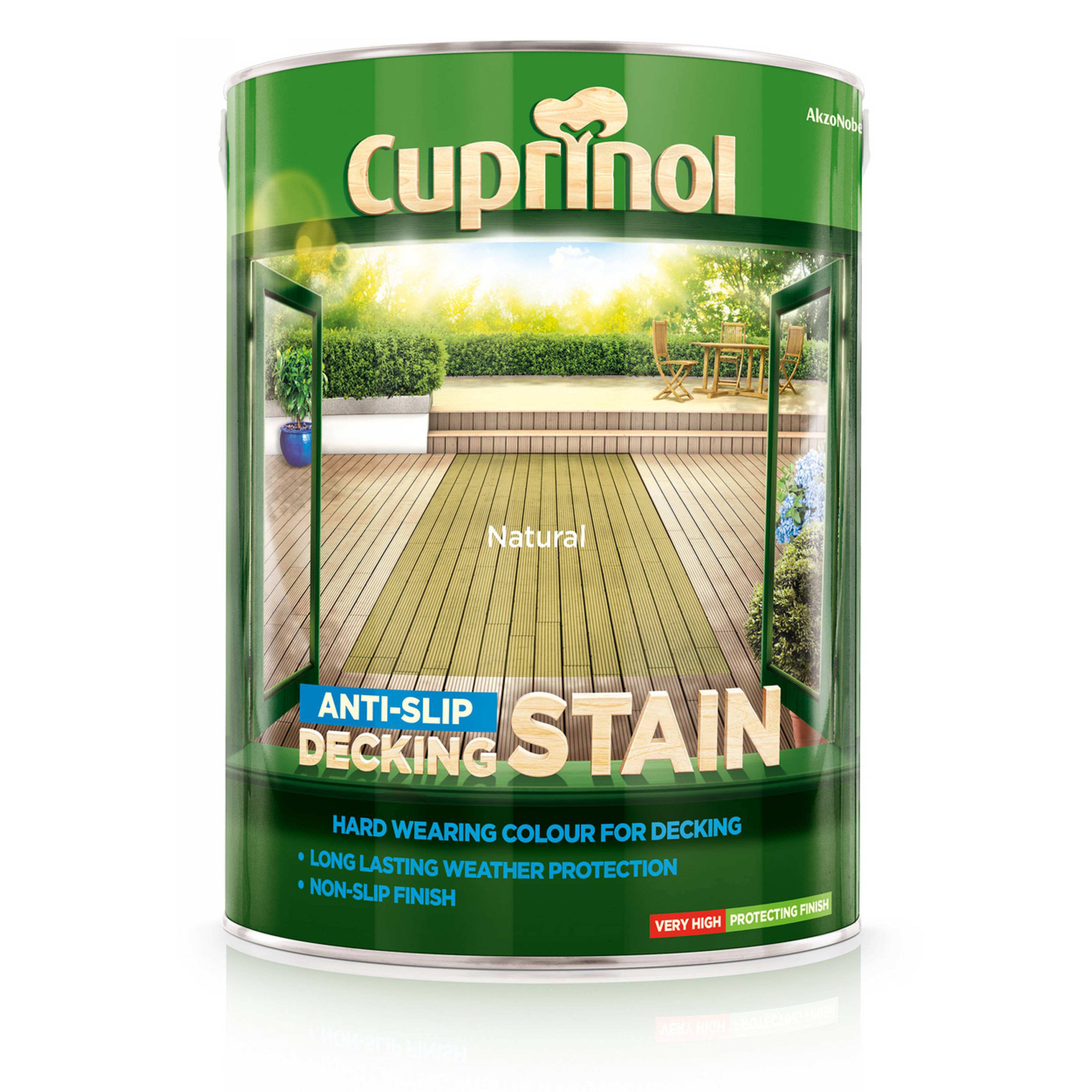 Cuprinol Anti-Slip Decking Stain Natural 5L