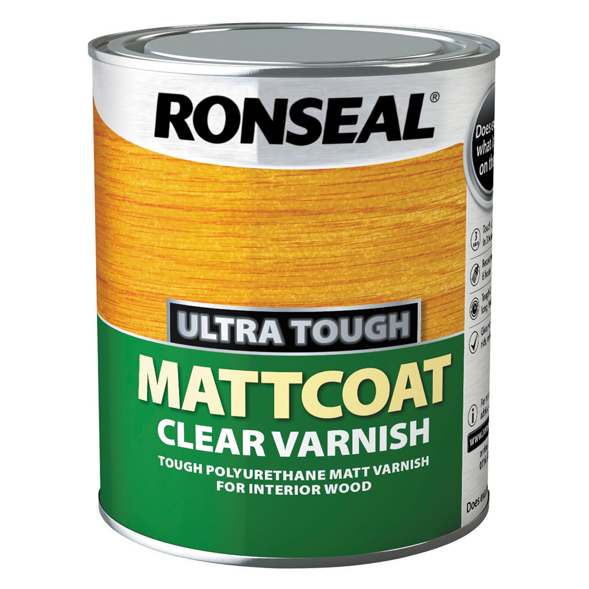 Ronseal Ultra Tough Varnish Mattcoat Clear 750ml