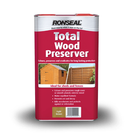 Ronseal Trade Total Wood Preserver Dark Brown 2.5L