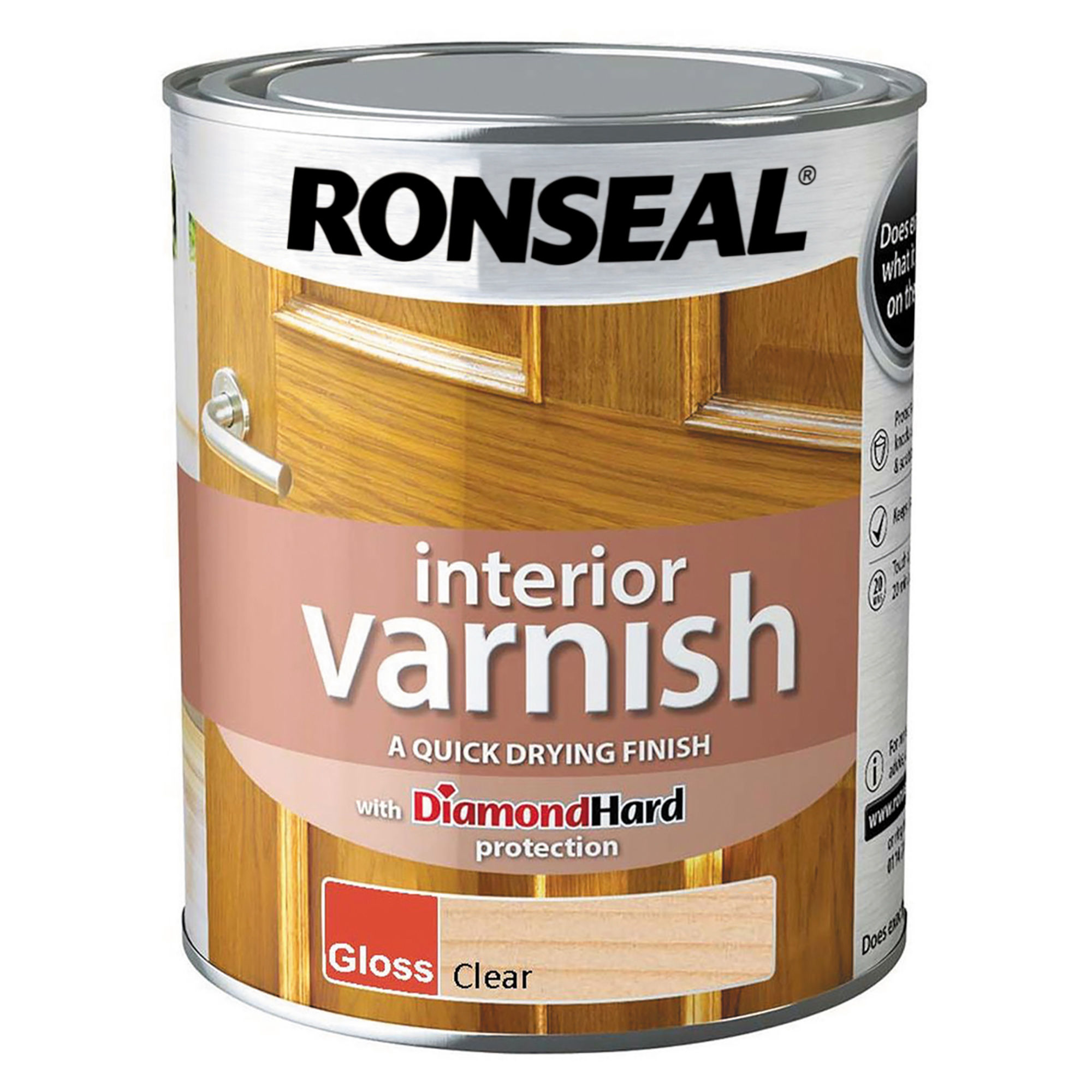 Ronseal Interior Varnish Gloss Clear 750ml