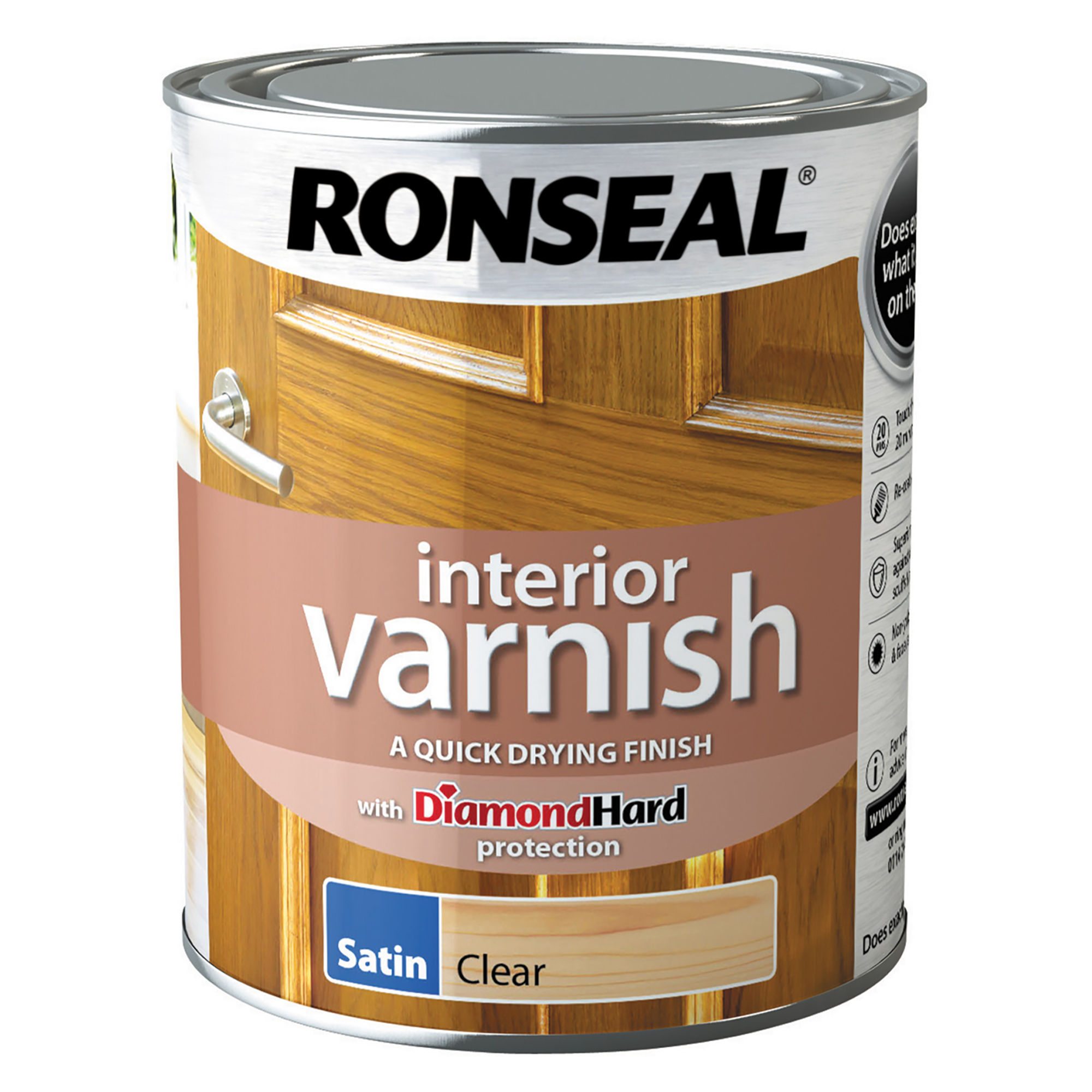Ronseal Interior Varnish Satin Clear 750ml