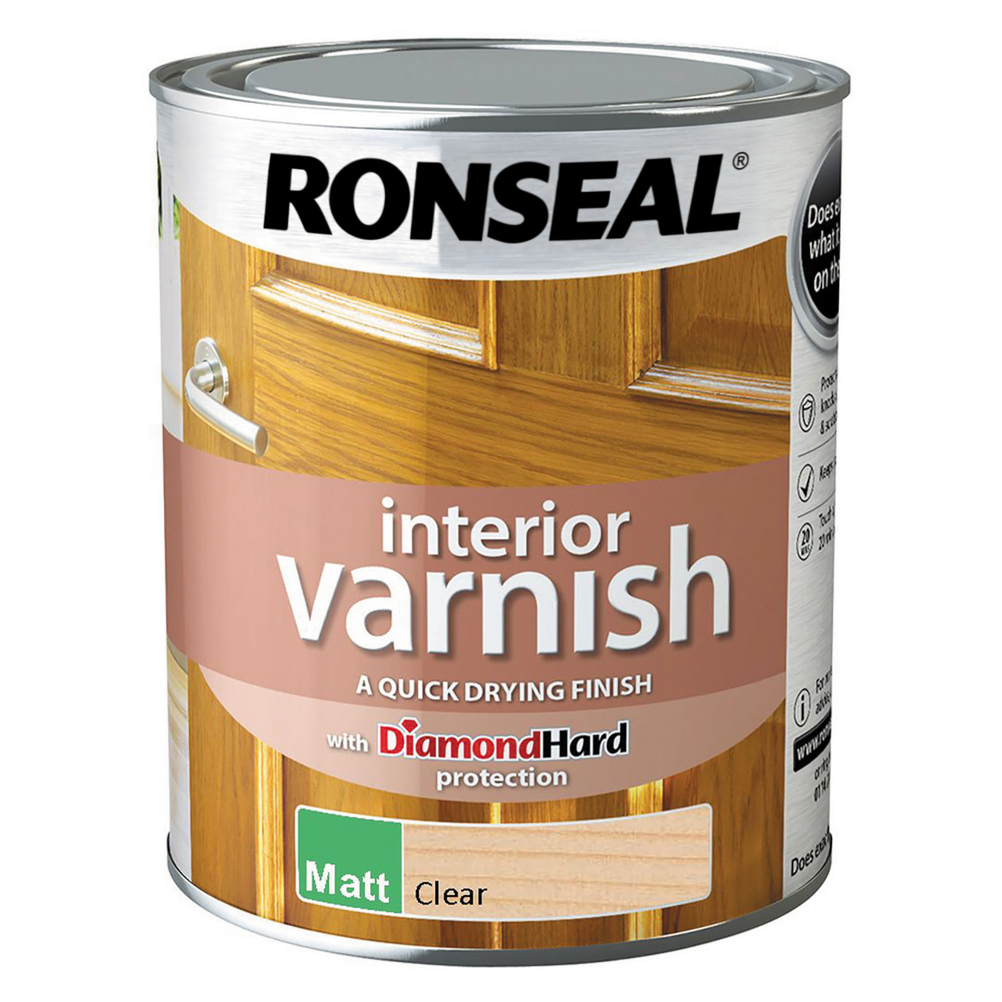 Ronseal Interior Varnish Matt Clear 750ml