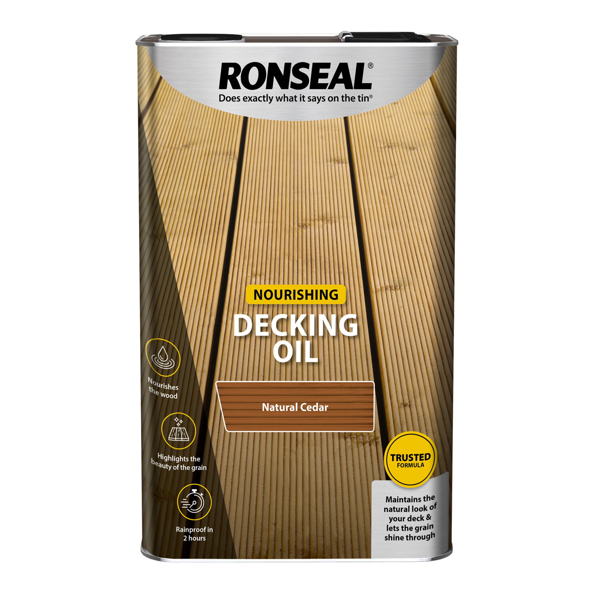Ronseal Nourishing Decking Oil - Natural Cedar (5L)