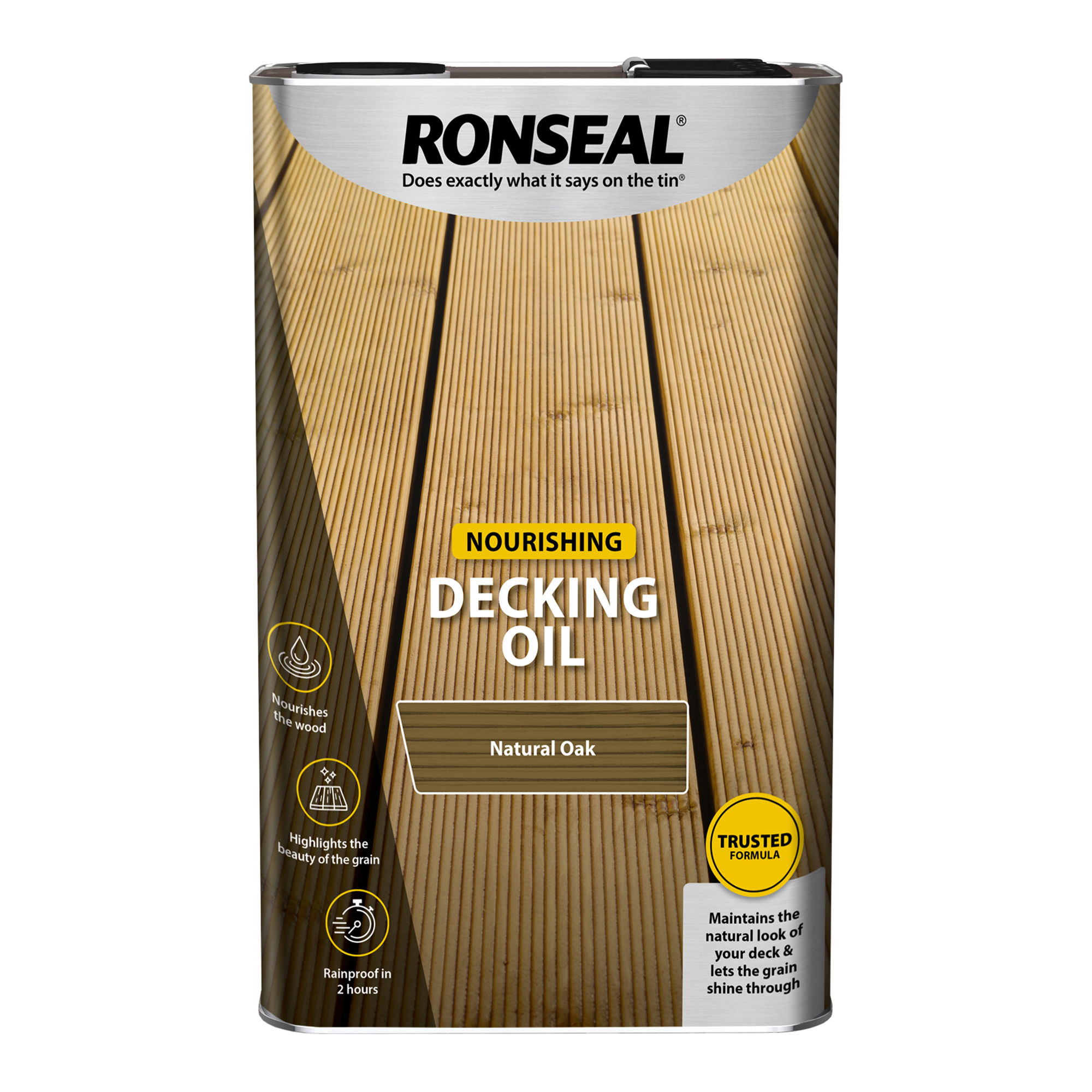 Ronseal Nourishing Decking Oil - Natural Oak (5L)