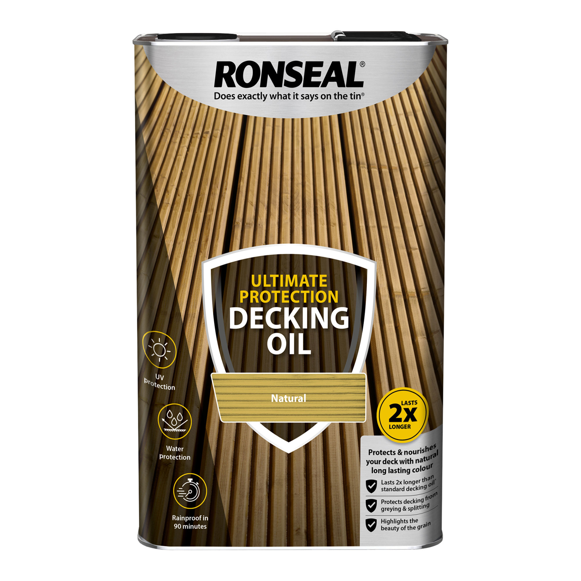 Ronseal Ultimate Protection Decking Oil Natural 5L