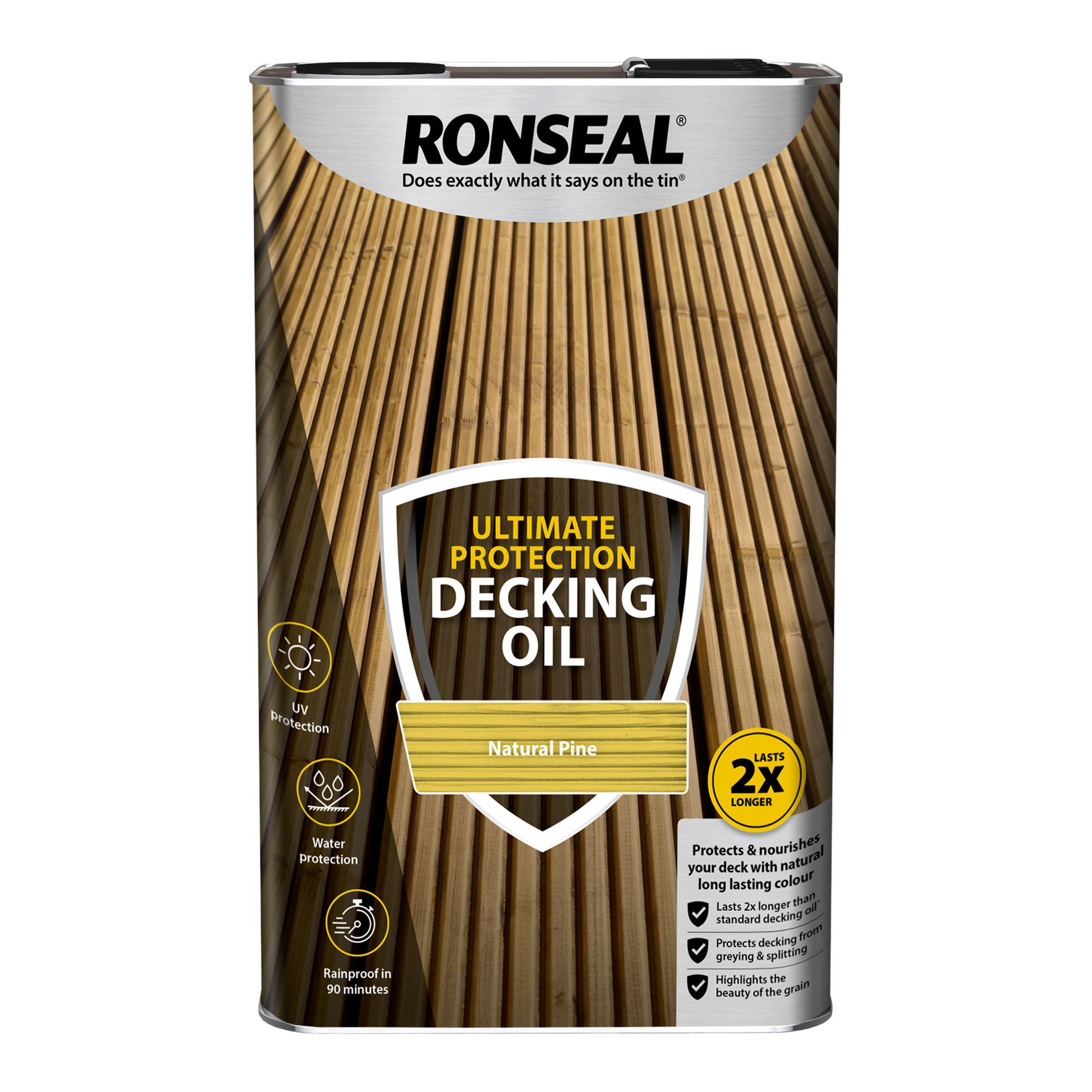 Ronseal Ultimate Protection Decking Oil Natural Pine 5L