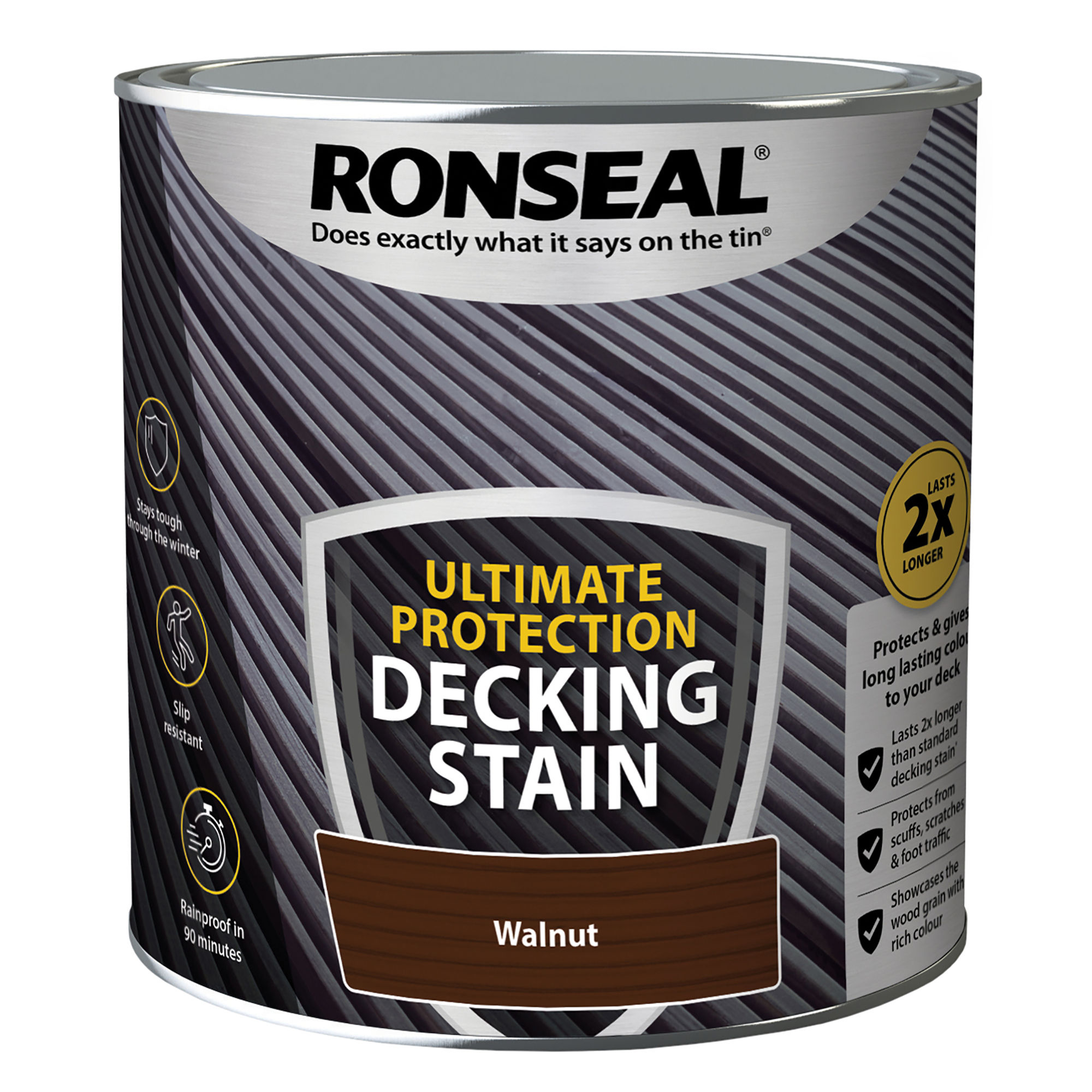 Ronseal Ultimate Protection Decking Stain - Walnut (2.5L)