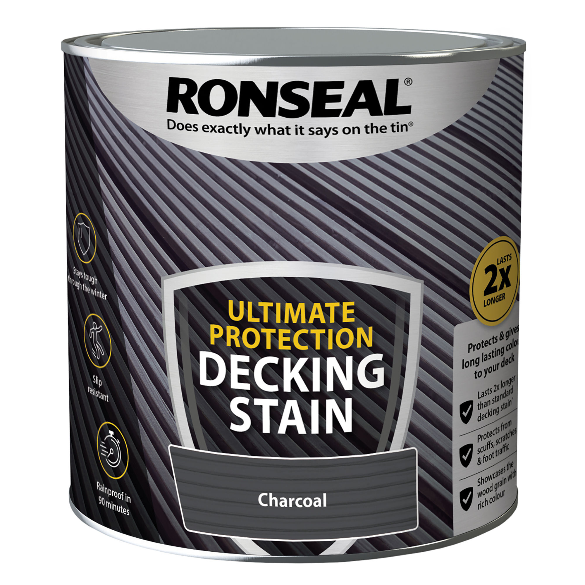 Ronseal Ultimate Protection Decking Stain Charcoal 2.5L