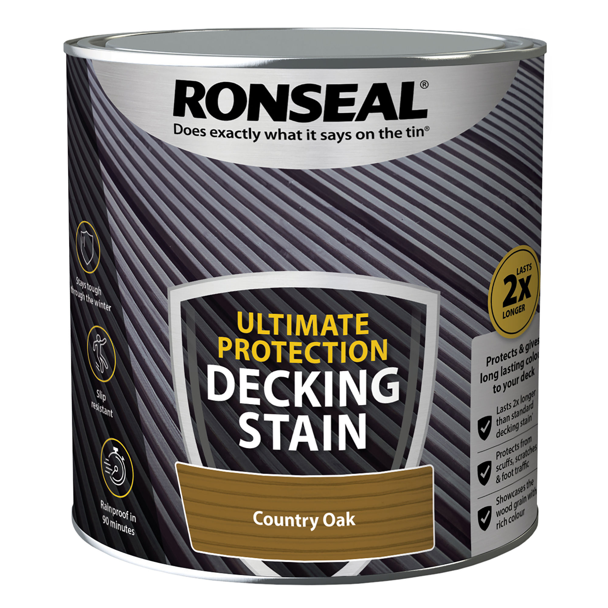 Ronseal Ultimate Protection Decking Stain Country Oak 2.5L