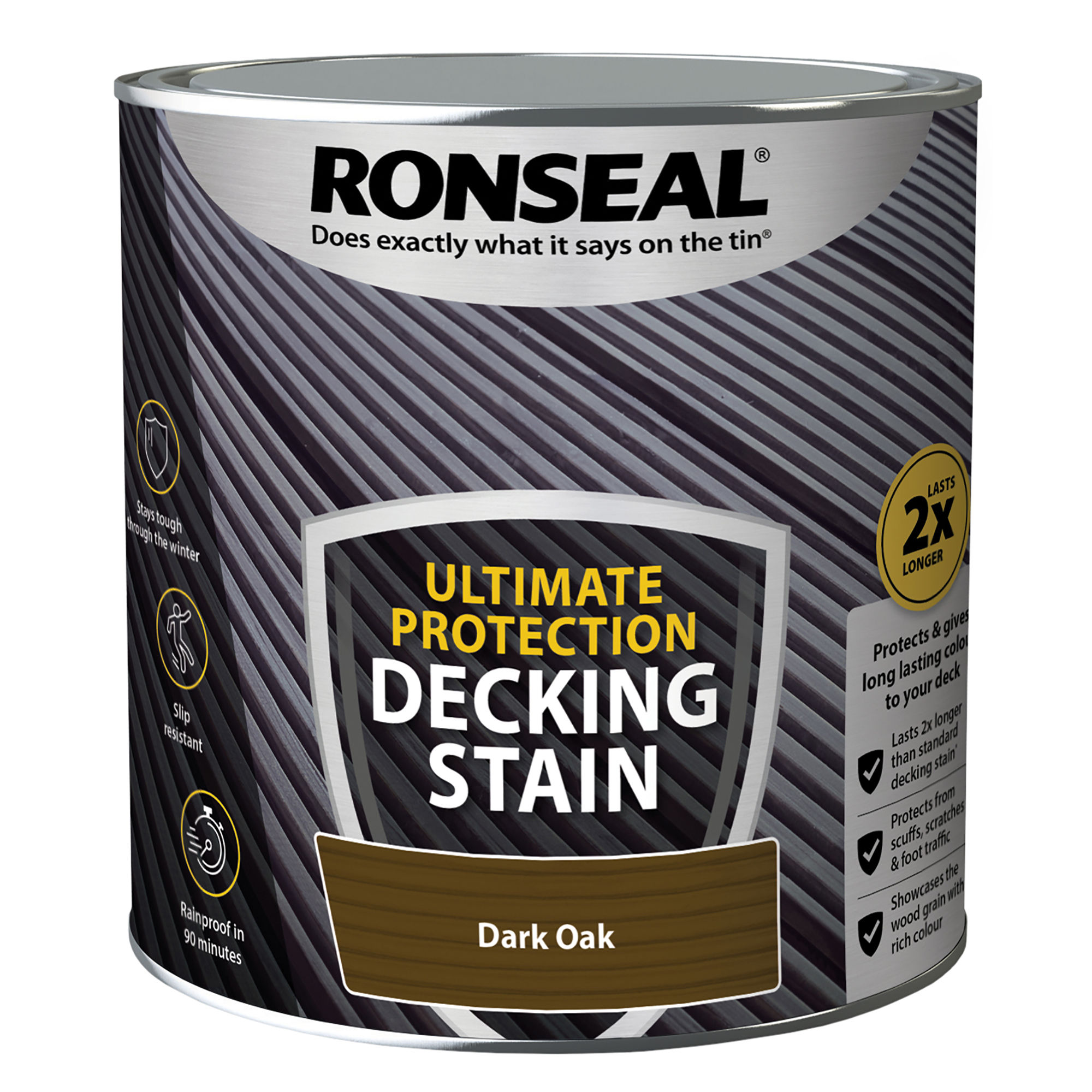 Ronseal Ultimate Protection Decking Stain - Dark Oak (2.5L)