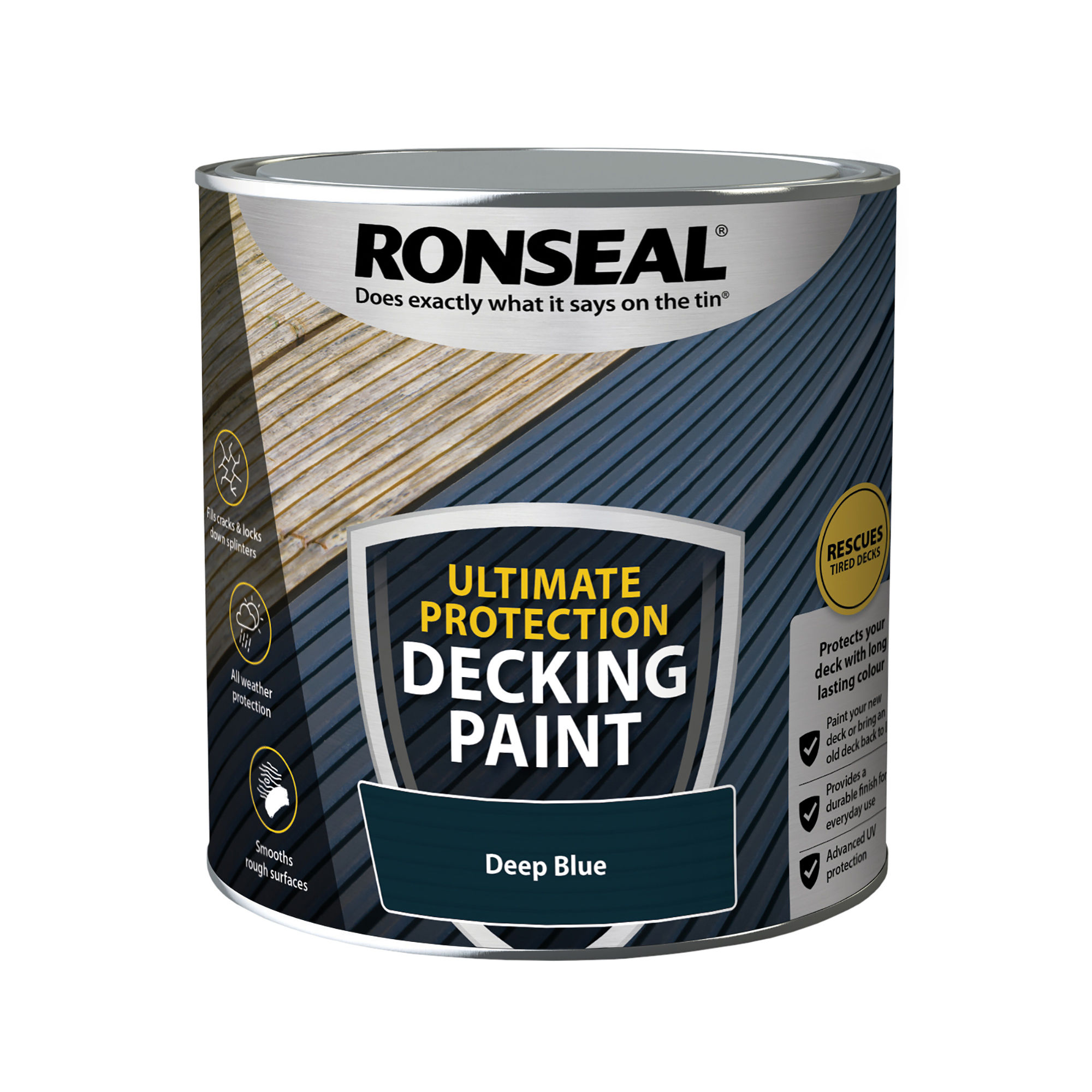 Ronseal Ultimate Protection Decking Paint Deep Blue 2.5L