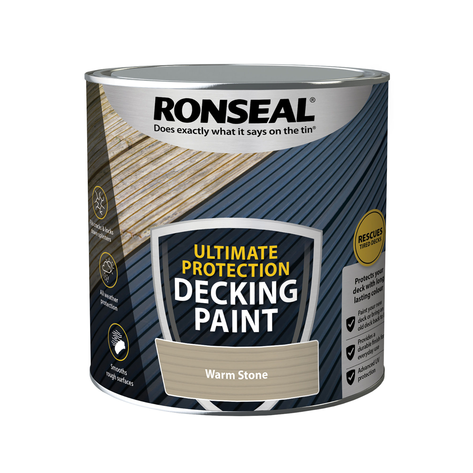 Ronseal Ultimate Protection Decking Paint – Warm Stone (2.5L)