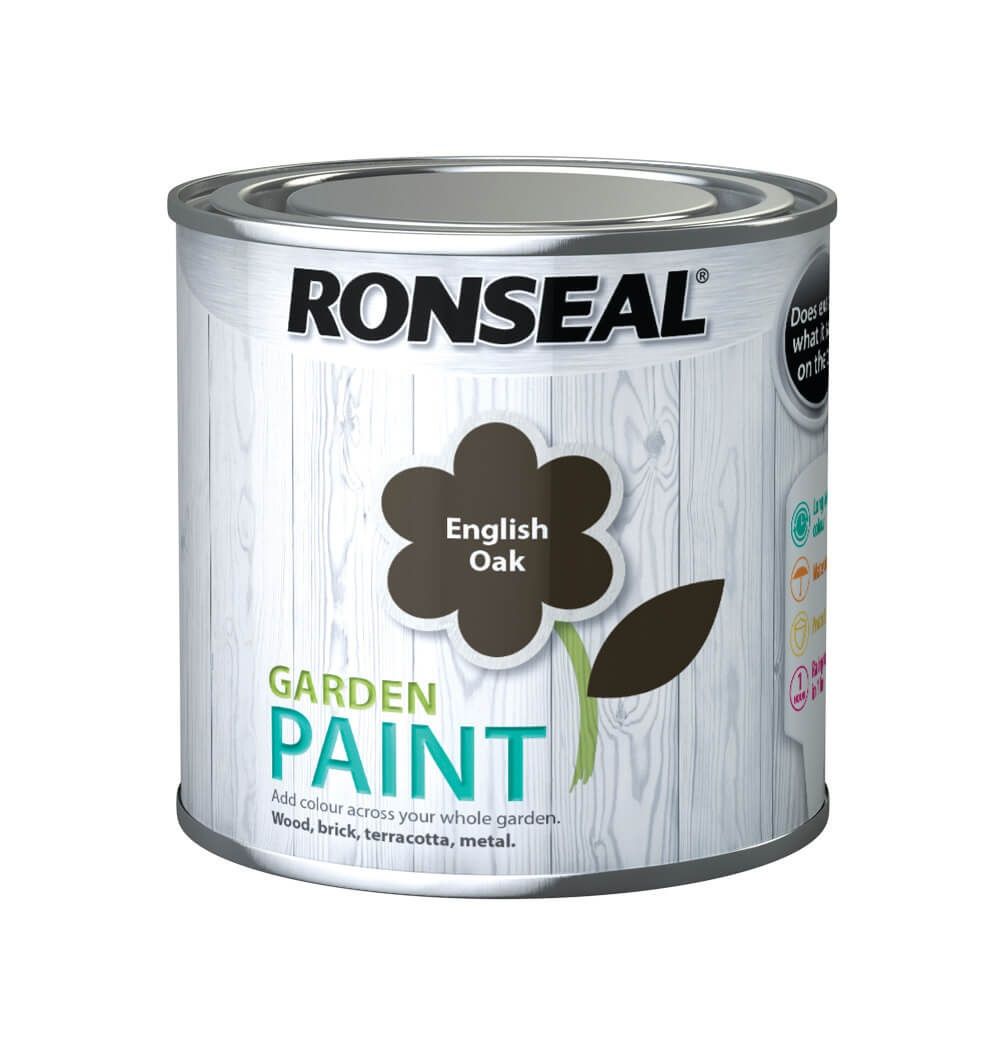 Ronseal Garden Paint 250ml English Oak