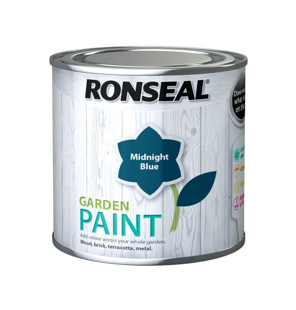Ronseal Garden Paint 250ml Midnight Blue