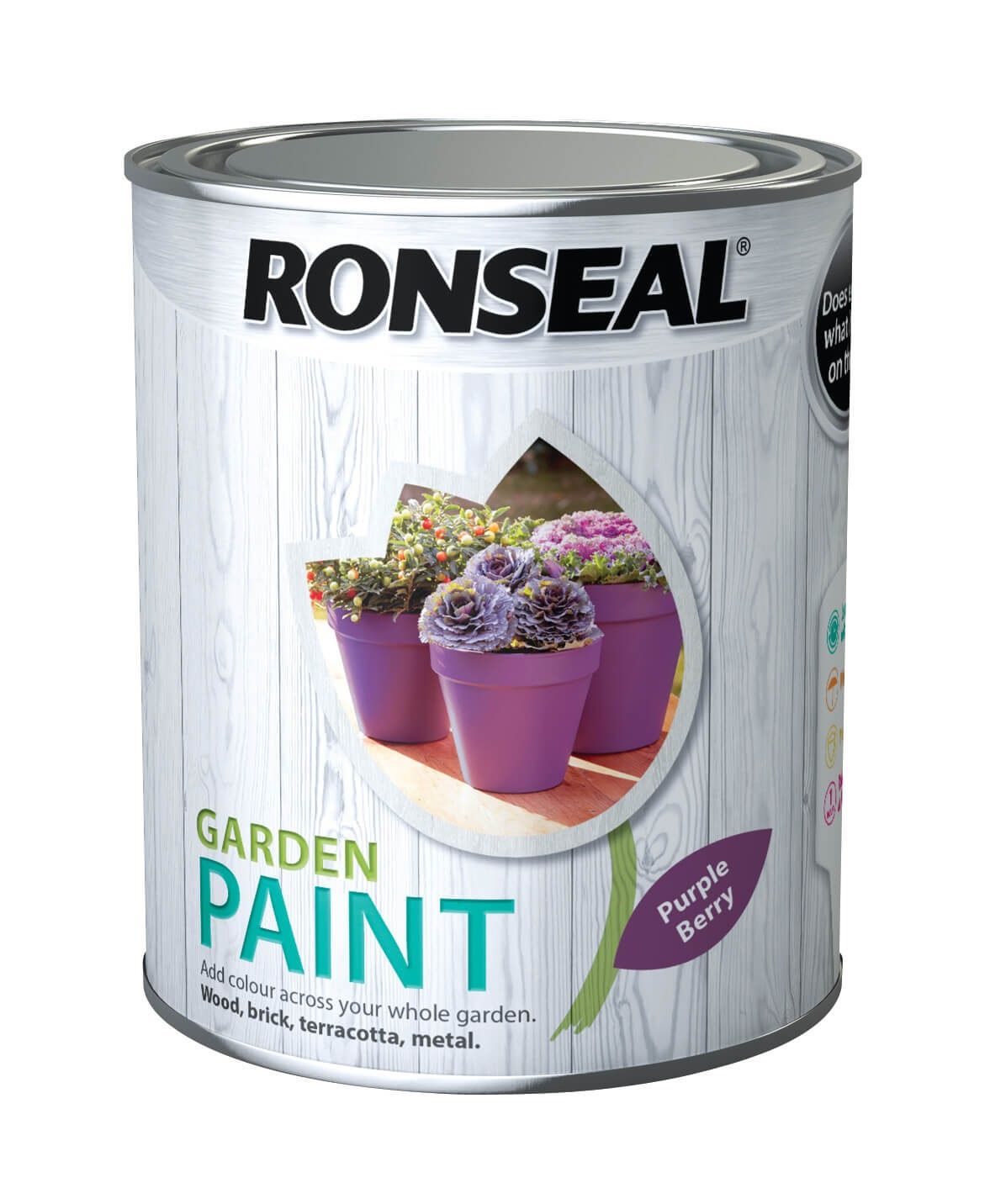 Ronseal Garden Paint 750ml Purple Berry
