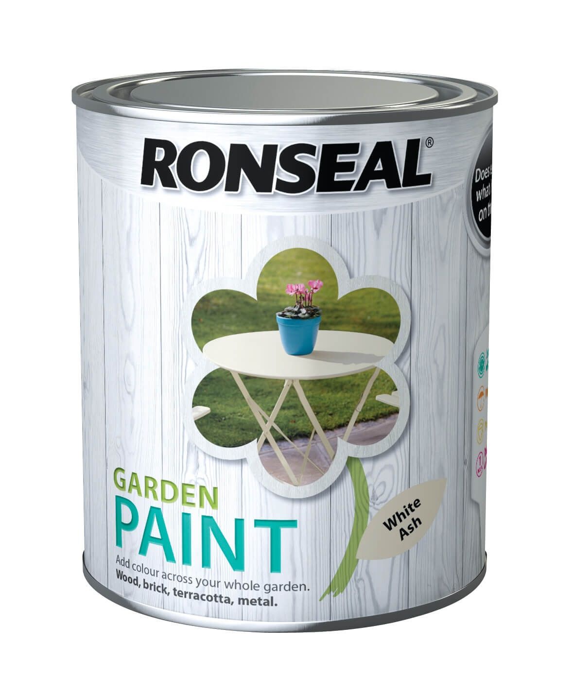 Ronseal Garden Paint White Ash 750ml