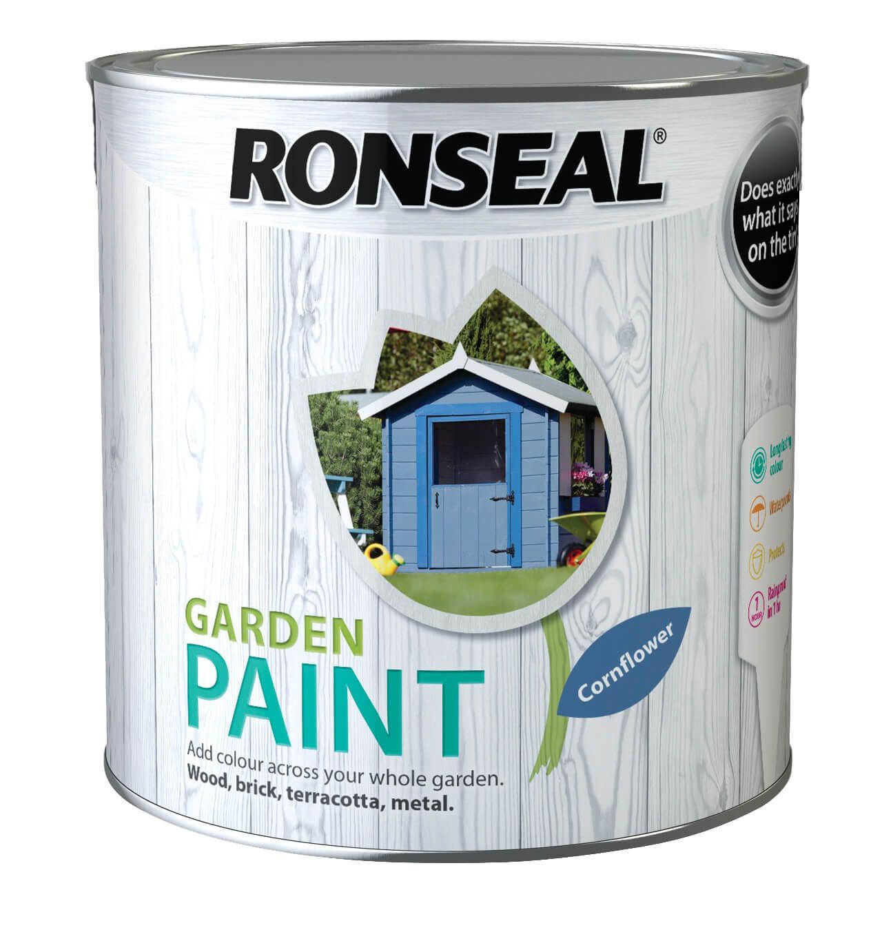 Ronseal Garden Paint 2.5 Litres Cornflower