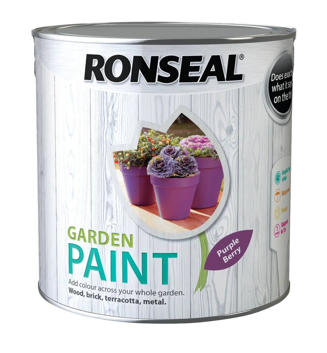 Ronseal Garden Paint Purple Berry 2.5L