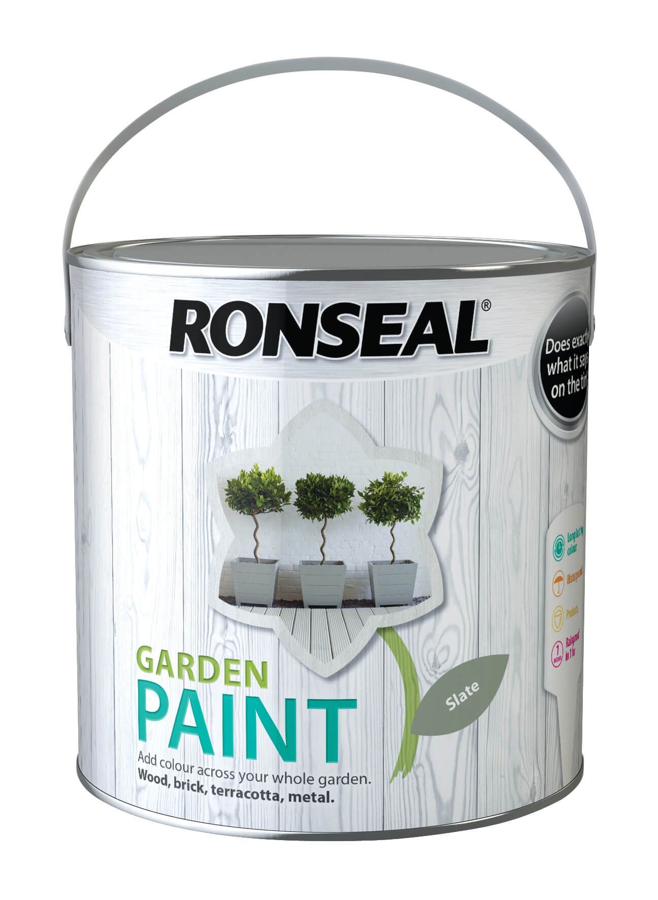 Ronseal Garden Paint 2.5 Litres Slate