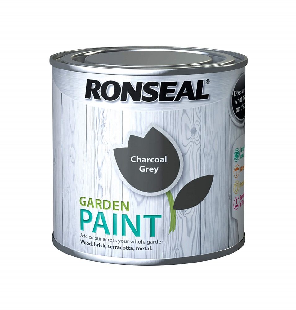 Ronseal Garden Paint 250ml Charcoal Grey