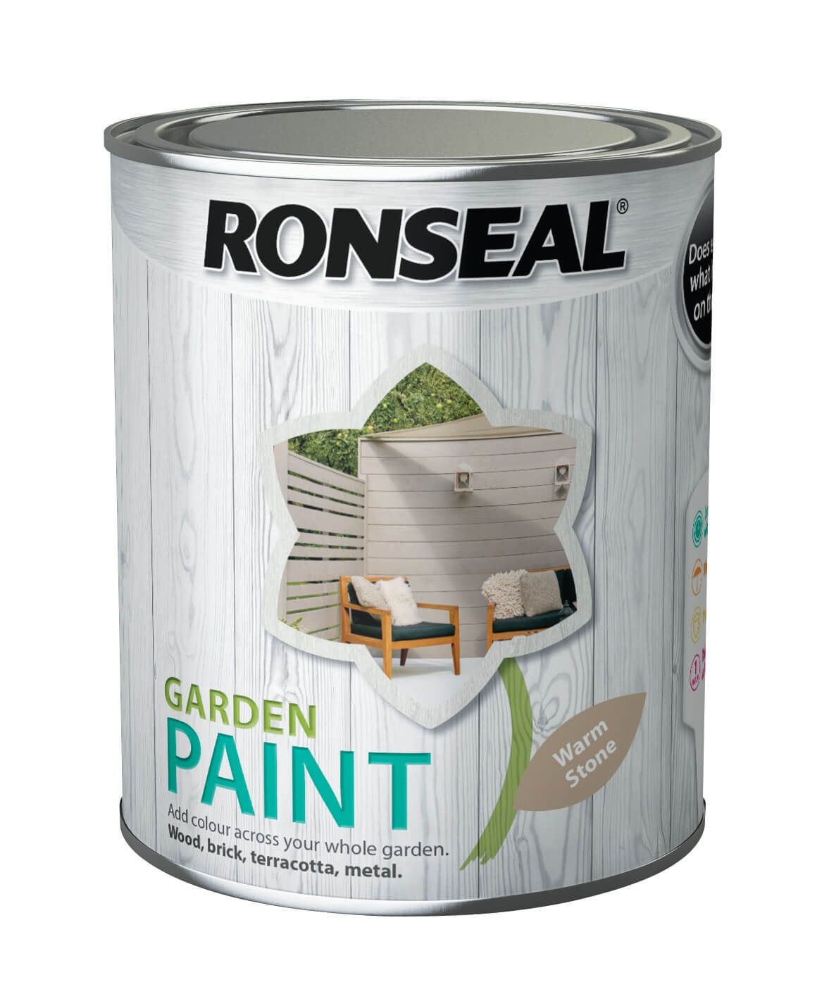 Ronseal Garden Paint 750ml Warm Stone