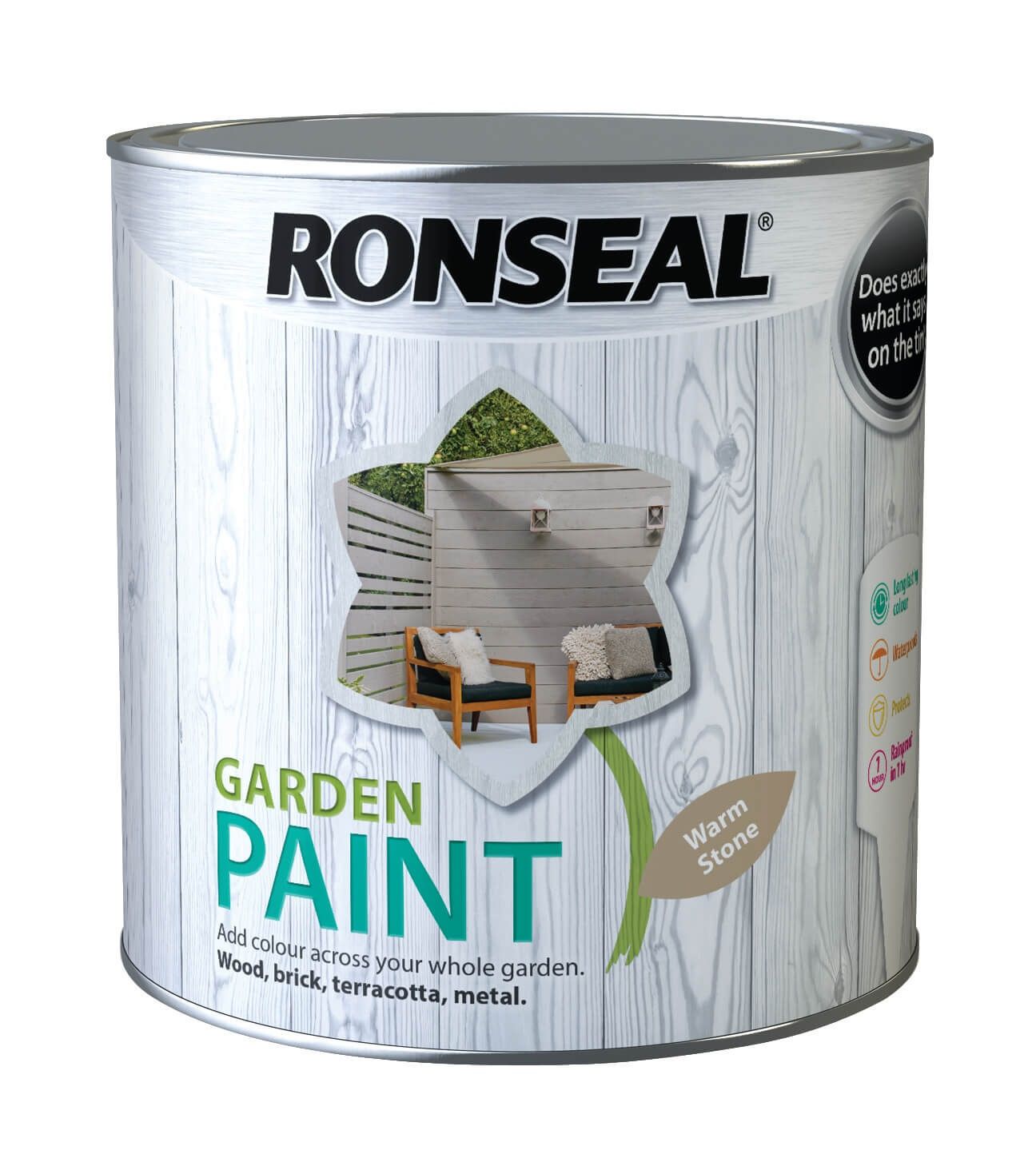 Ronseal Garden Paint 2.5 Litres Warm Stone