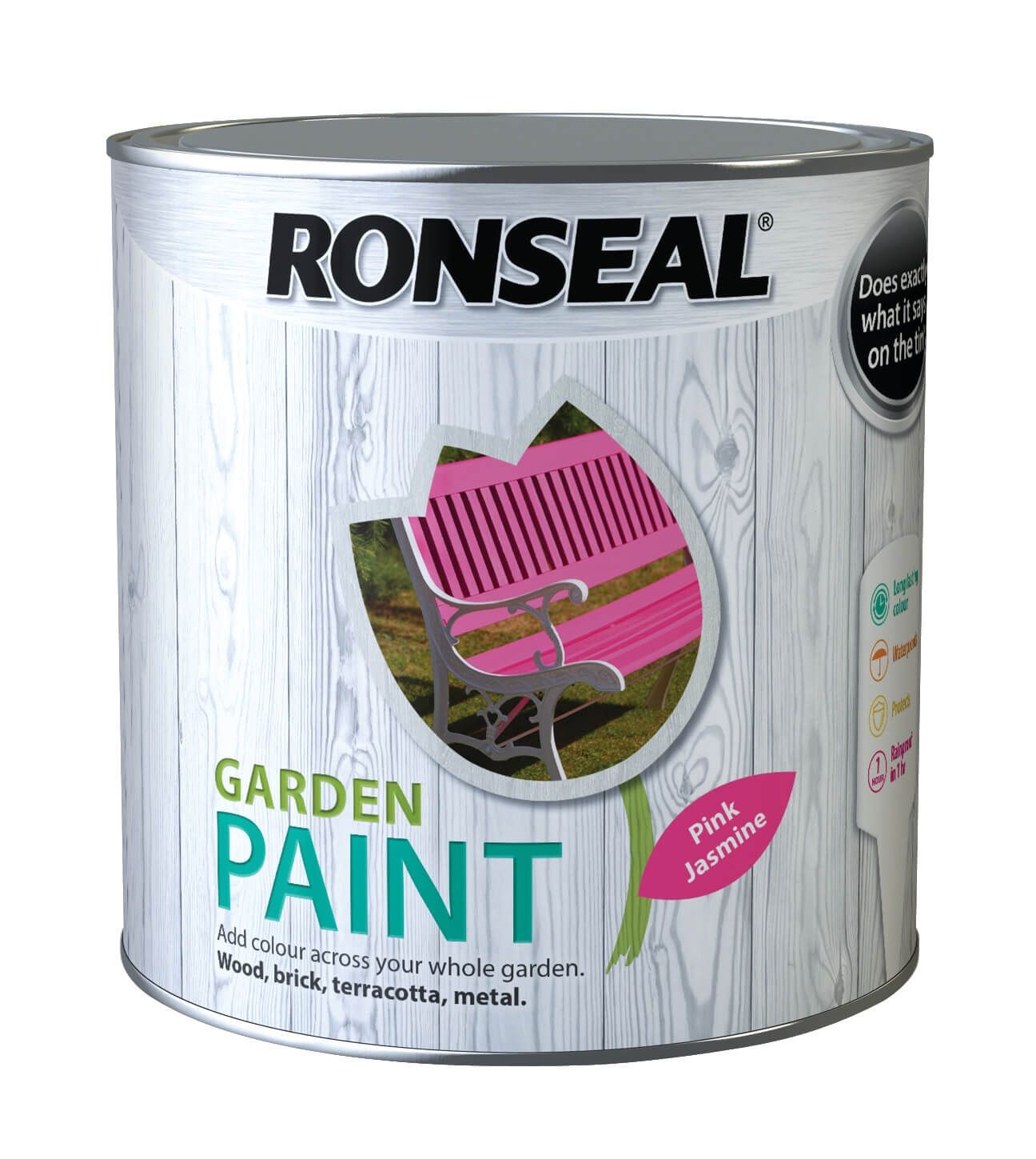 Ronseal Garden Paint 2.5 Litres Pink Jasmine