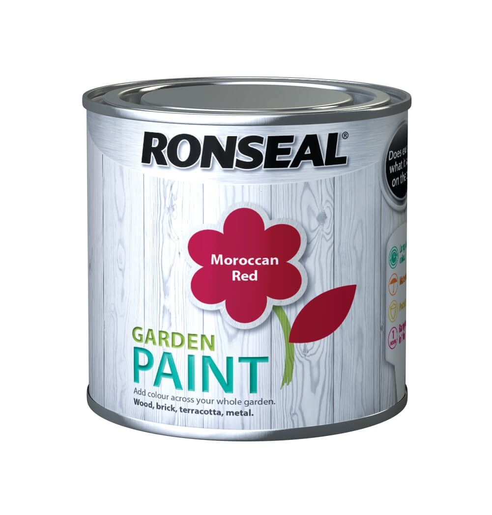 Ronseal Garden Paint 750ml Moroccan Red