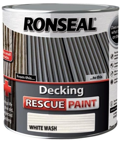 Ronseal Decking Rescue Paint White Wash 2.5L - 37614