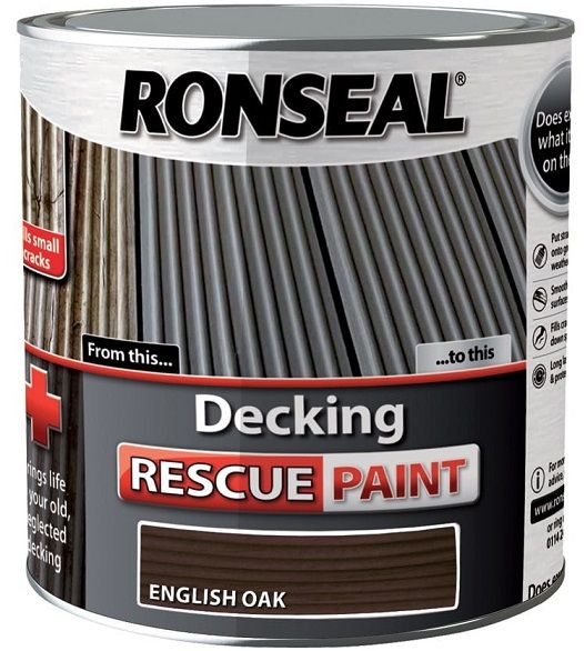 Ronseal Decking Rescue Paint English Oak 2.5L - 37450