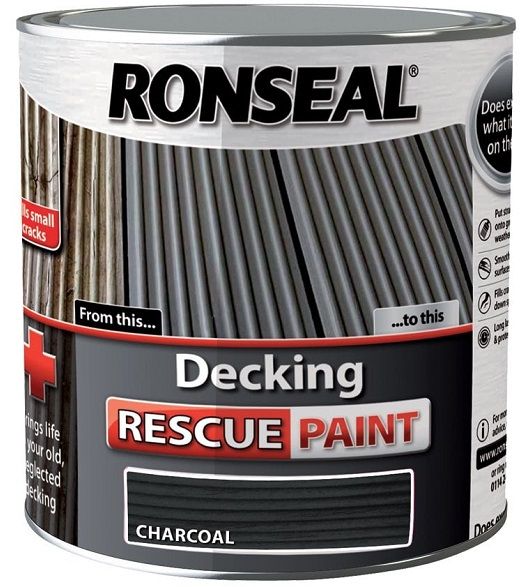 Ronseal Decking Rescue Paint Charcoal 5L - 37617