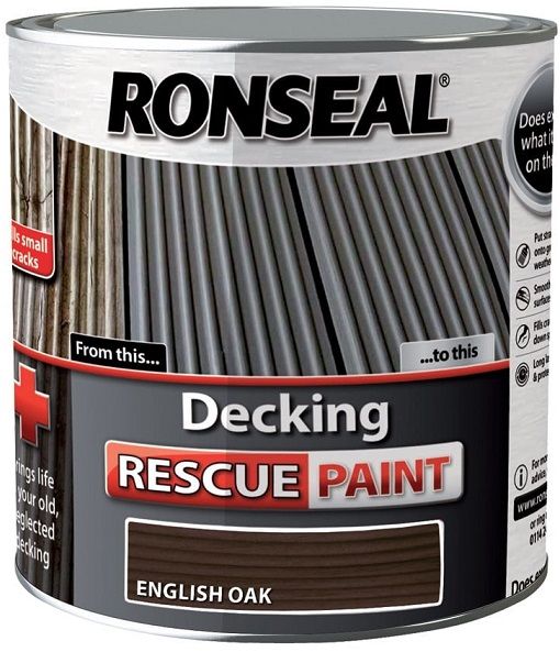 Ronseal Decking Rescue Paint English Oak 5L - 37615