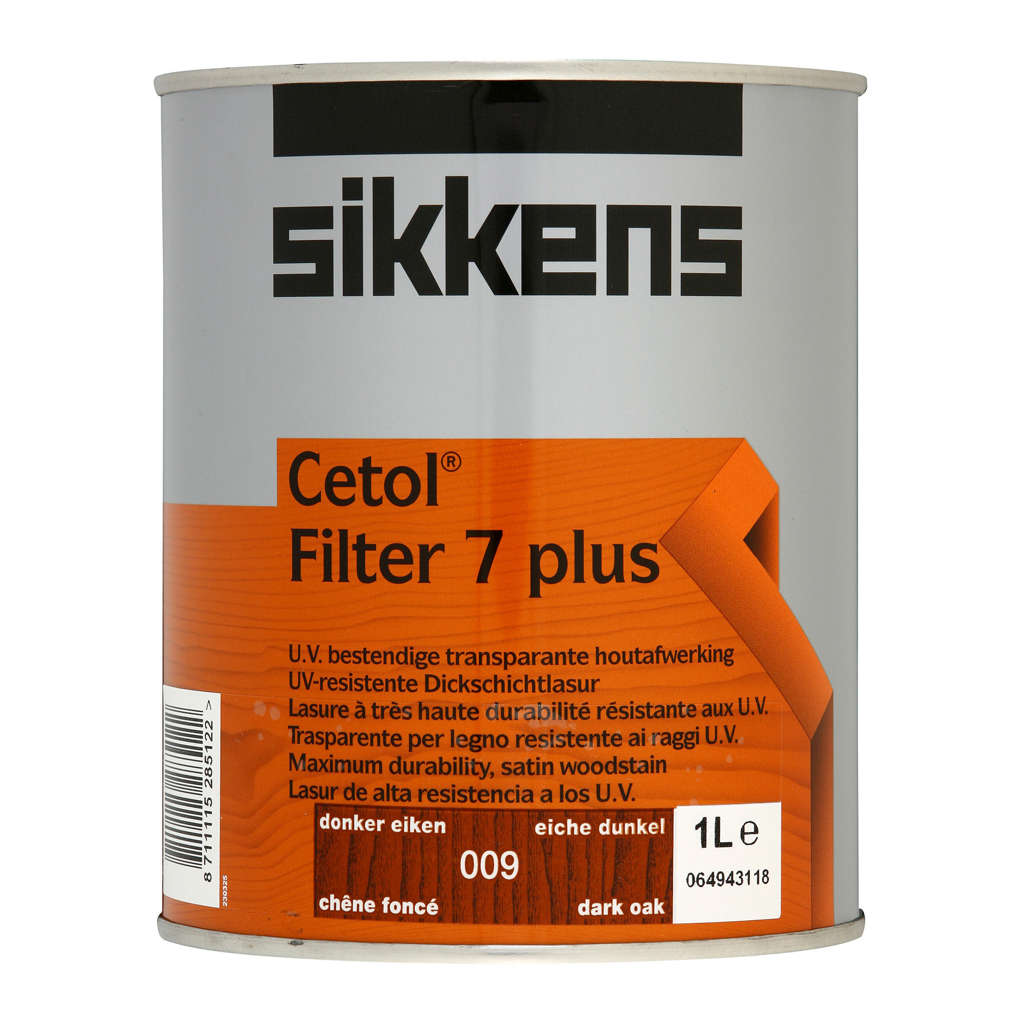 Sikkens Cetol Filter 7 Plus Wood Stain – Dark Oak 009 (1L)