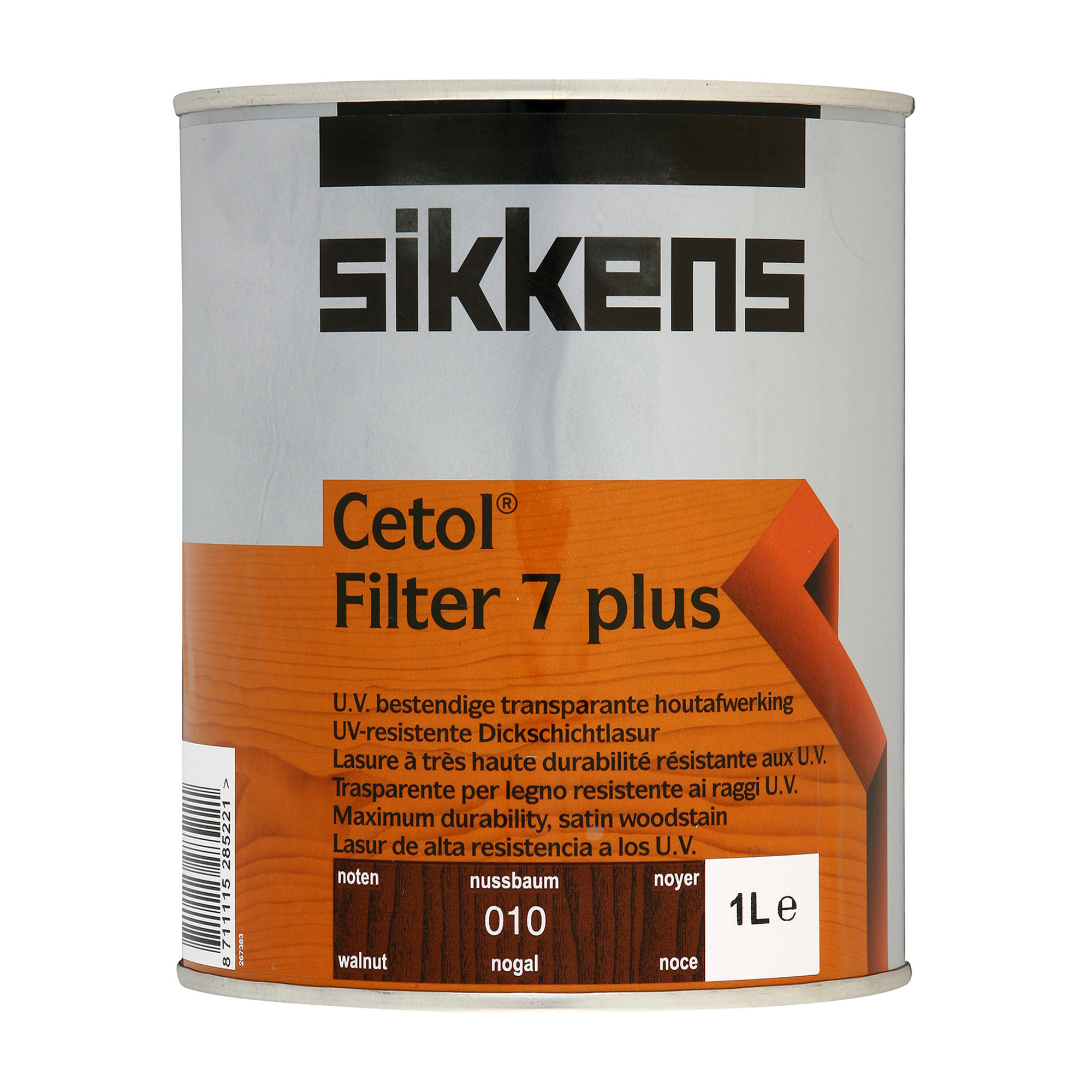 Sikkens Cetol Filter 7 Plus Wood Stain – Walnut 010 (1L)