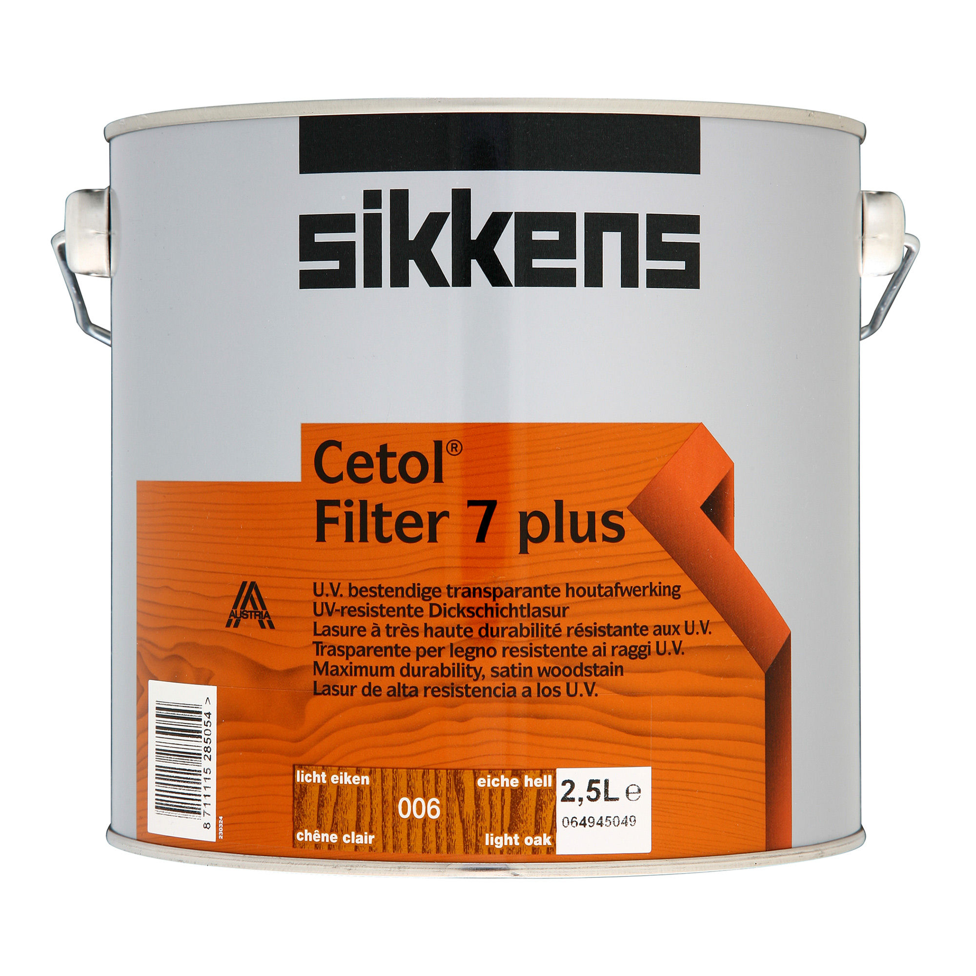 Sikkens Cetol Filter 7 Plus Wood Stain – Light Oak 006 (2.5L)