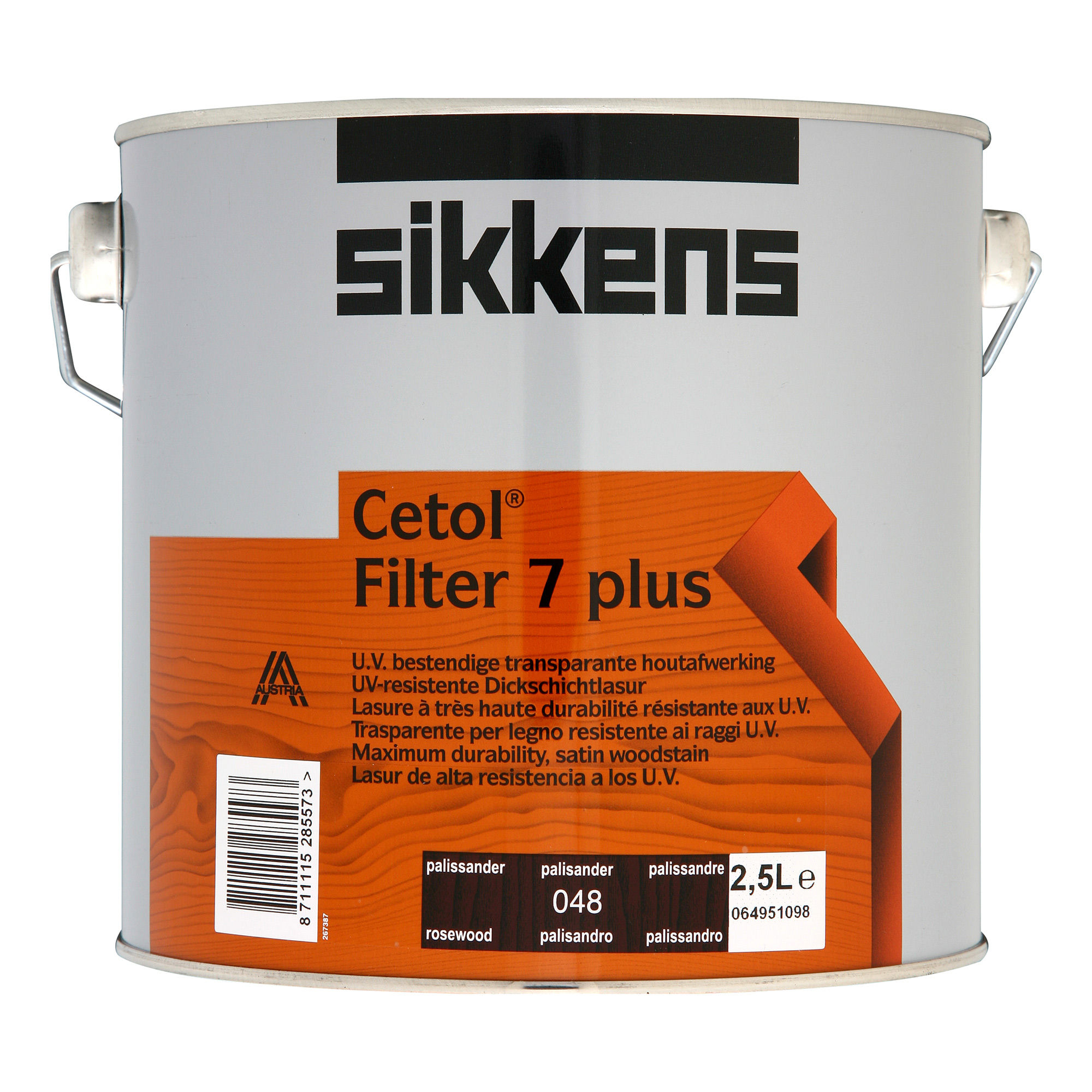 Sikkens Cetol Filter 7 Plus Wood Stain – Rosewood 048 (2.5L)