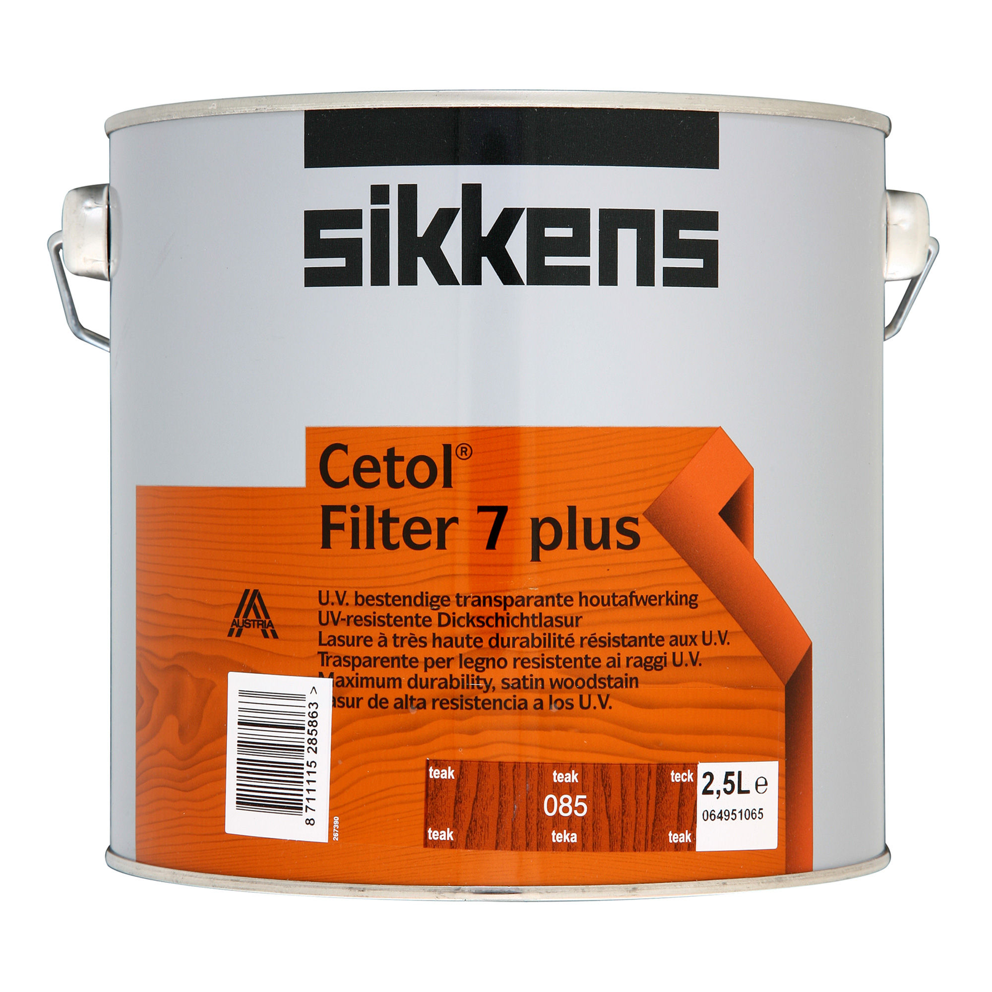 Sikkens Cetol Filter 7 Plus Wood Stain – Teak 085 (2.5L)