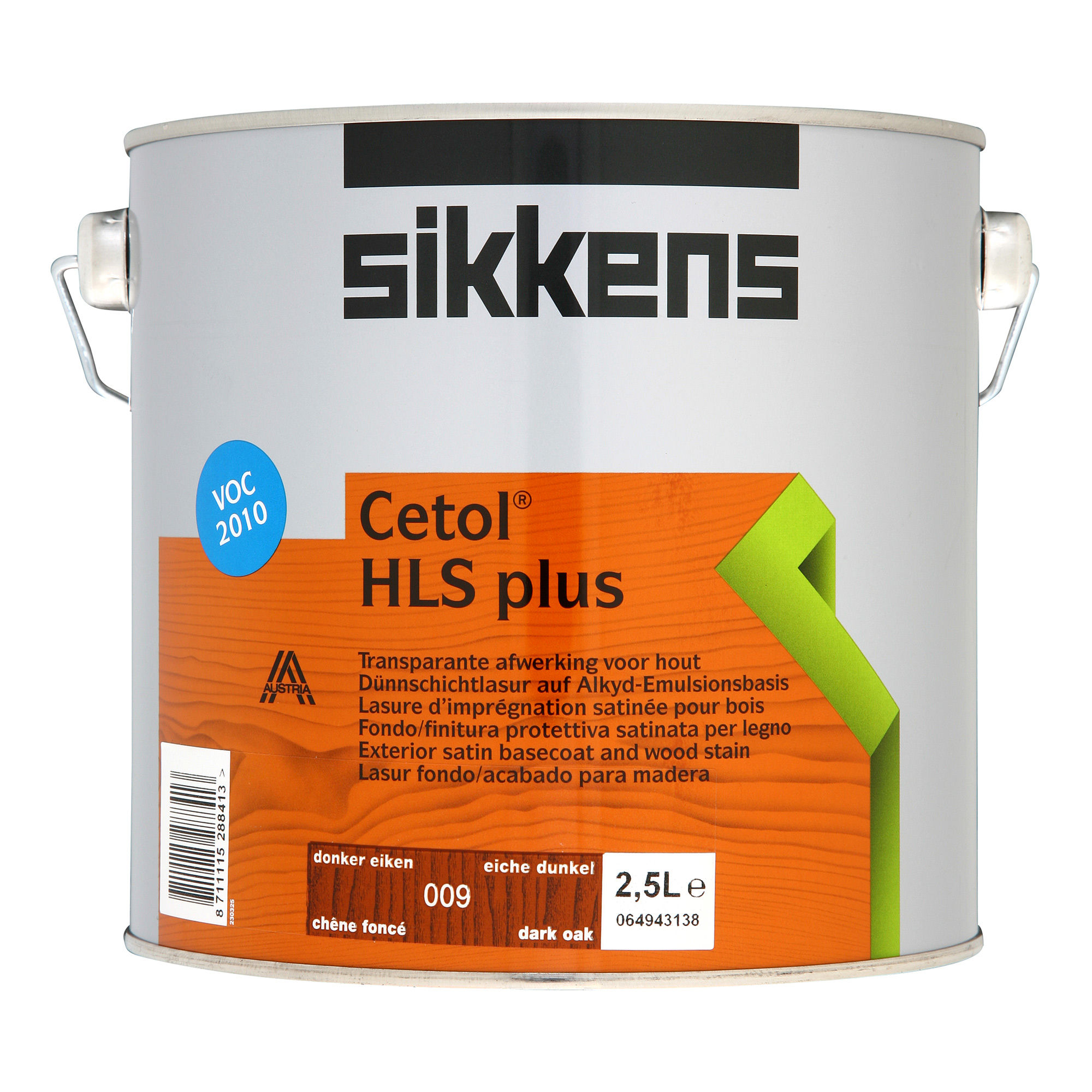 Sikkens Cetol HLS Plus Wood Stain – Dark Oak 009 (2.5L)