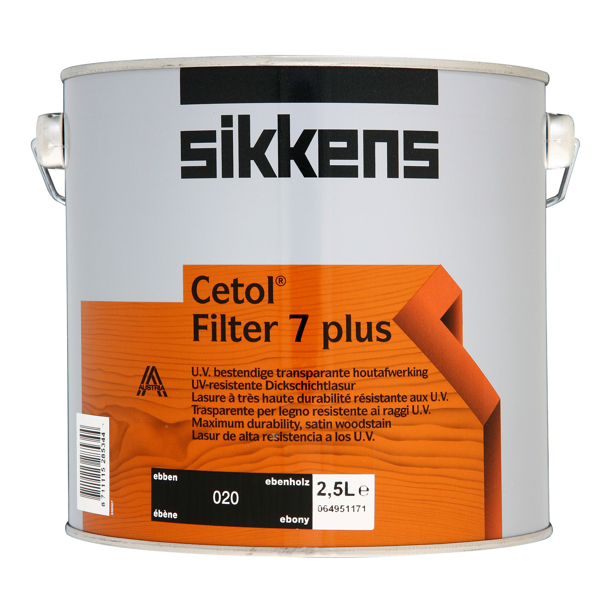 Sikkens Cetol Filter 7 Plus Wood Stain Ebony 020 (2.5L)