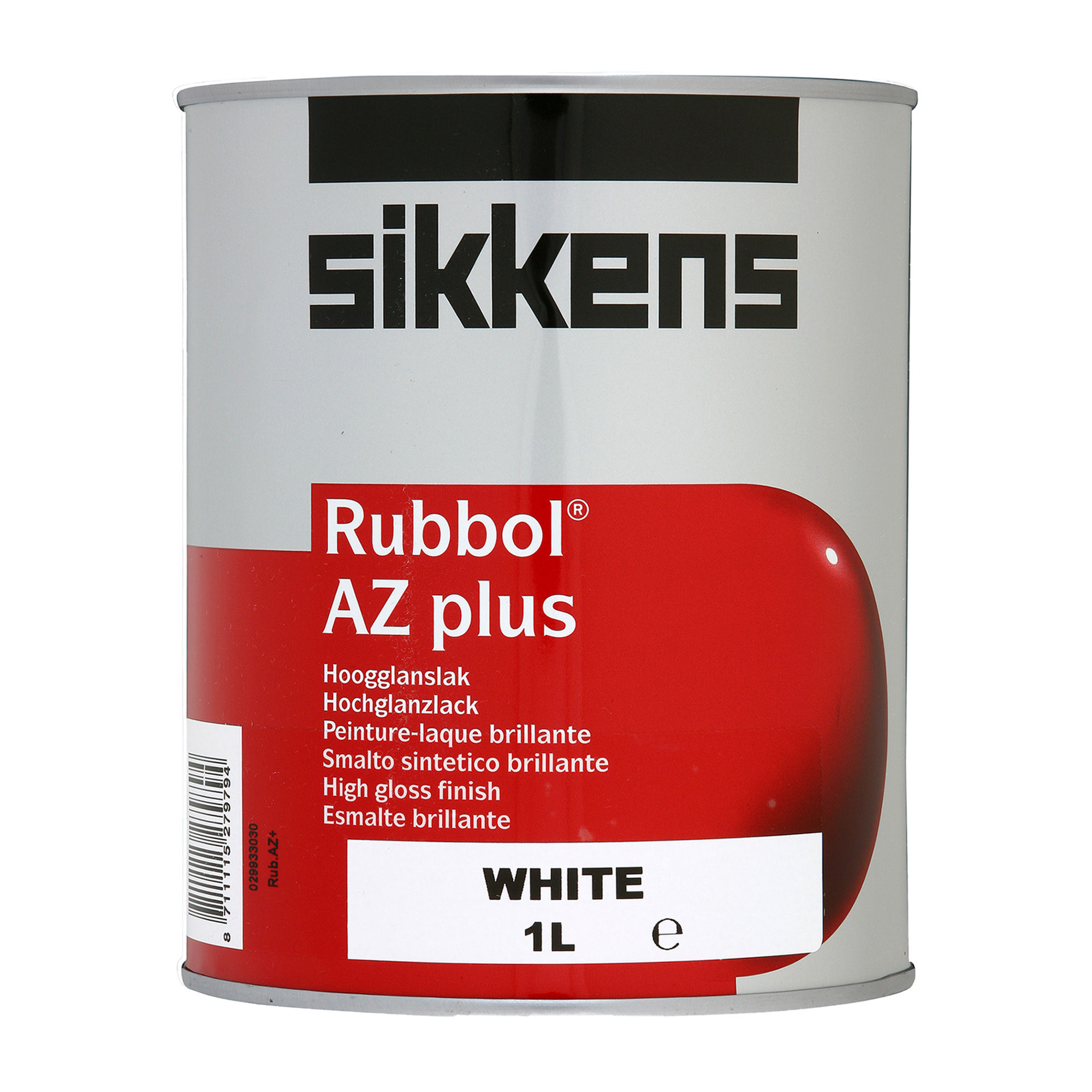 Sikkens Rubbol AZ Plus High Gloss Paint – White (1L)