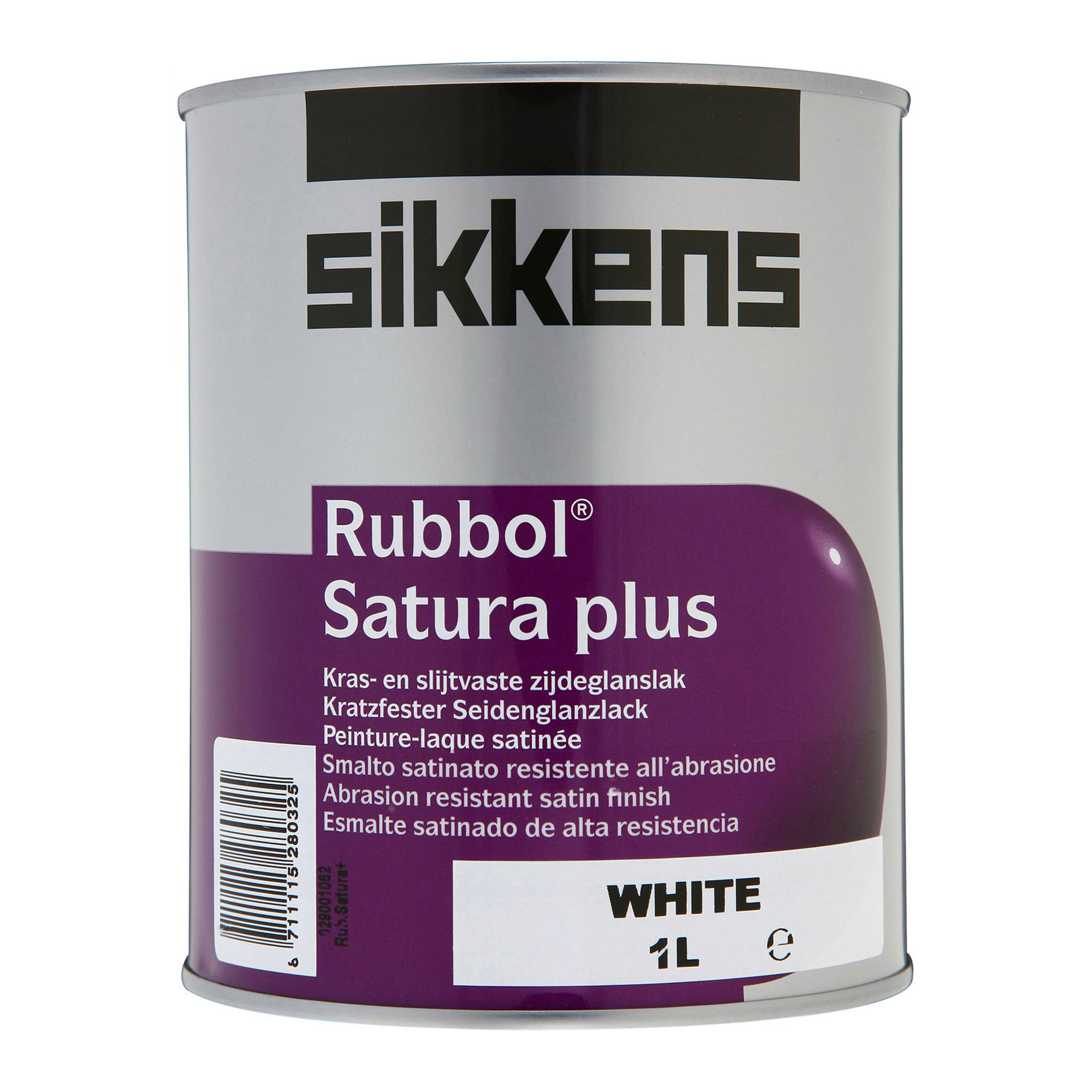Sikkens Rubbol Satura Plus Satin Paint – White (1L)
