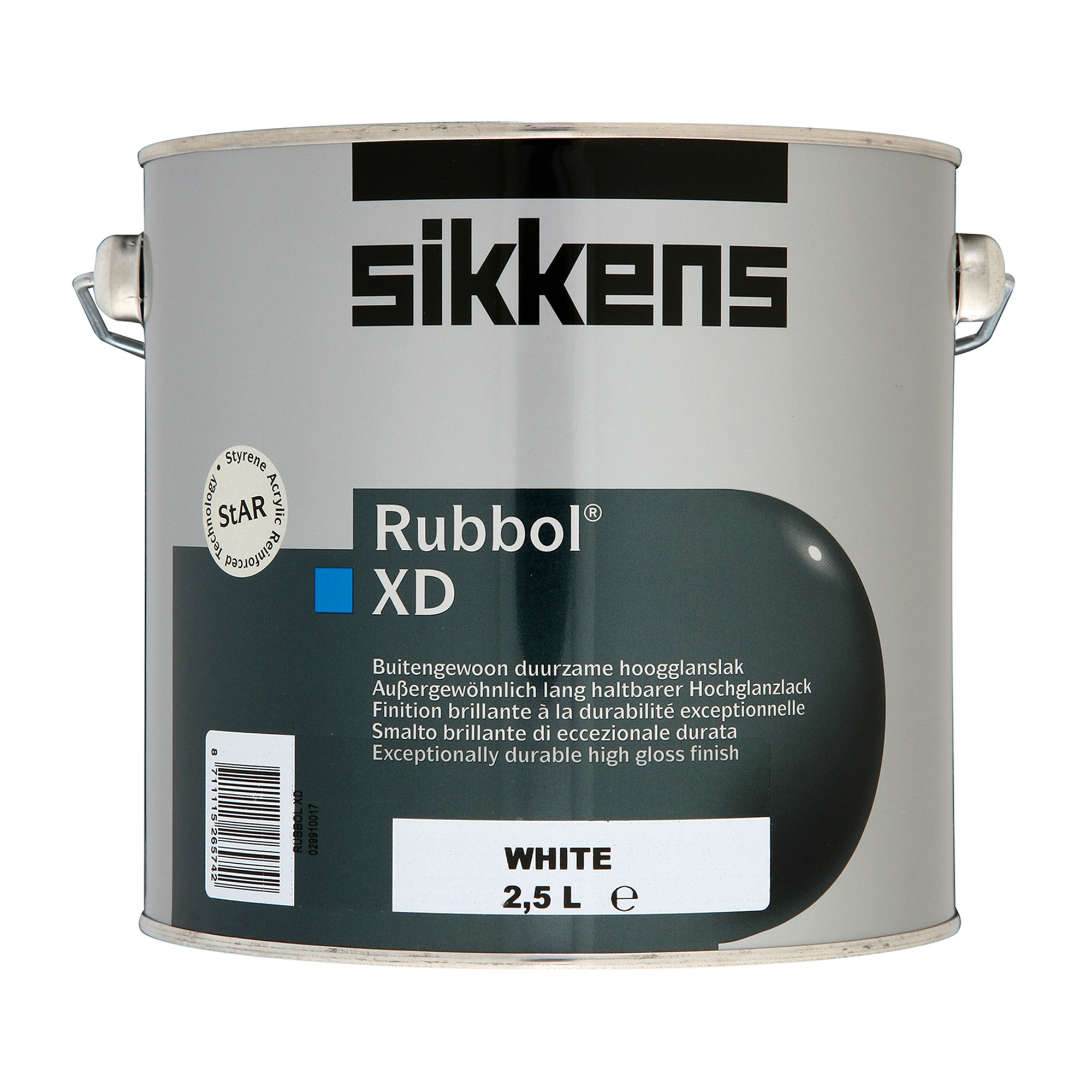 Sikkens Rubbol XD Gloss Paint – White (2.5L)