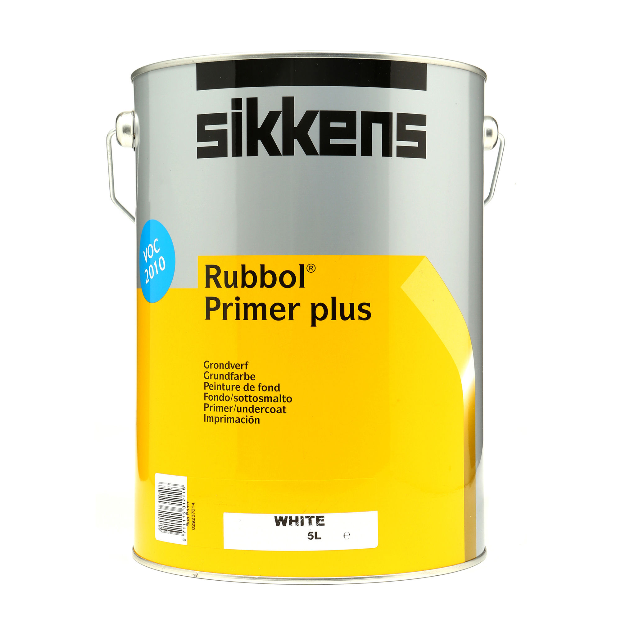 Sikkens Rubbol Primer Plus Paint – White (5L)