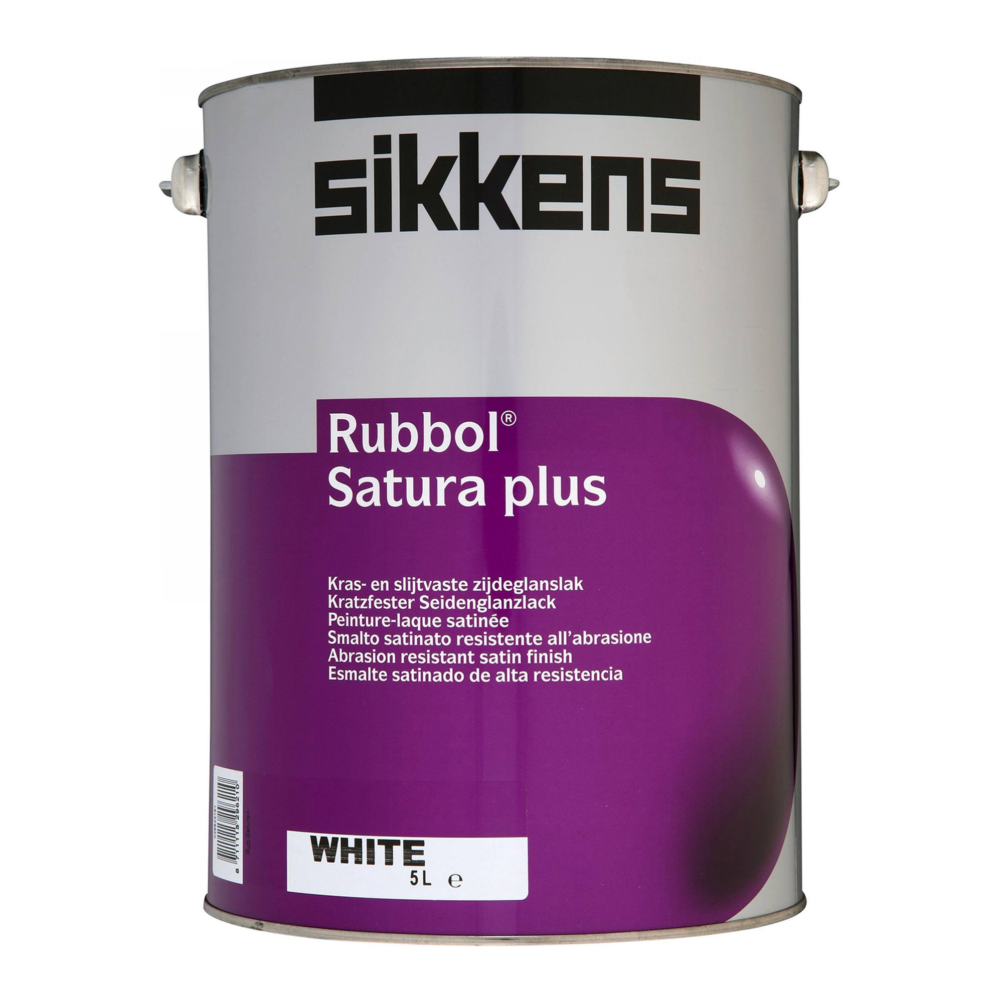Sikkens Rubbol Satura Plus Satin Paint – White (5L)