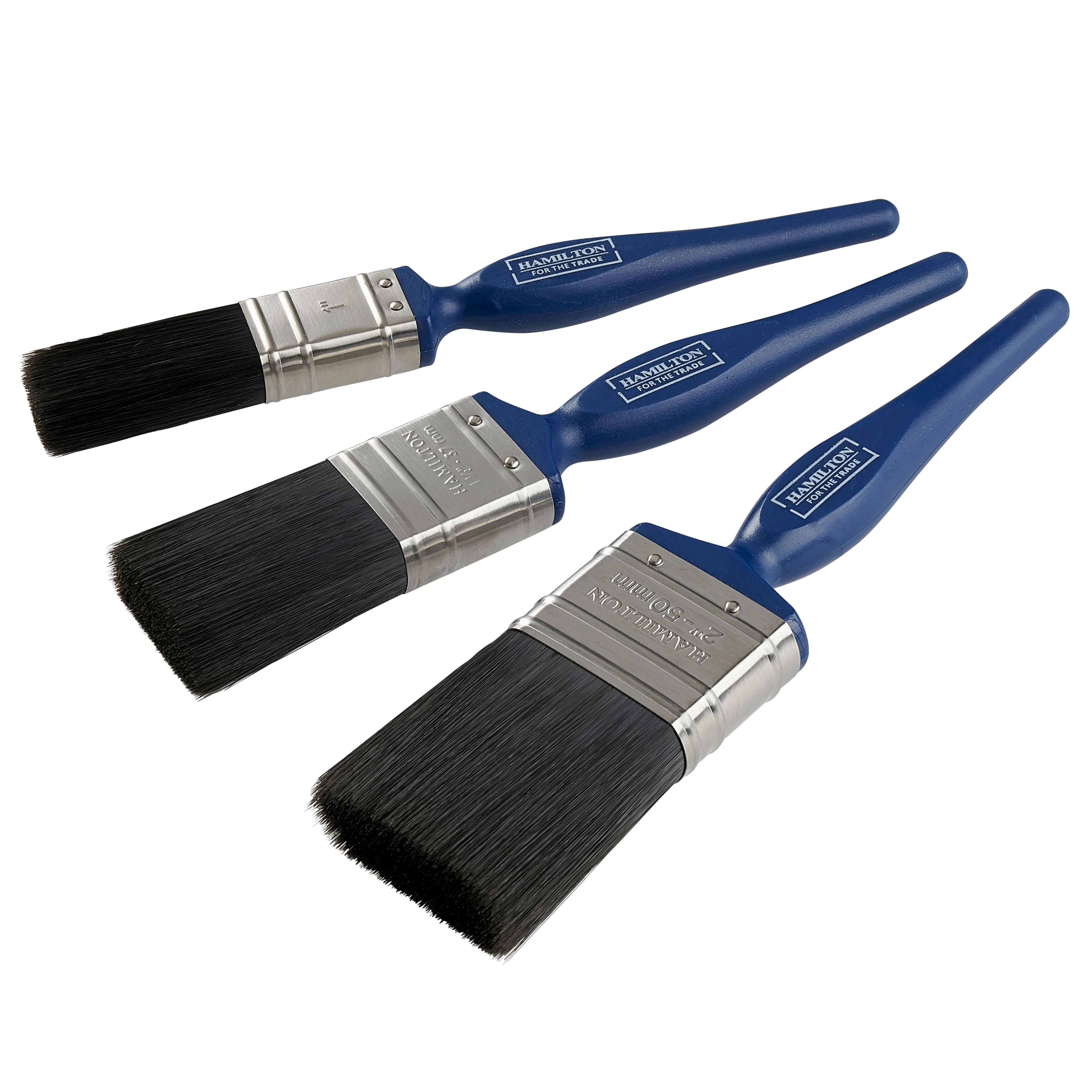 Hamilton For the Trade Flat Paint Brushes (3 Pack)