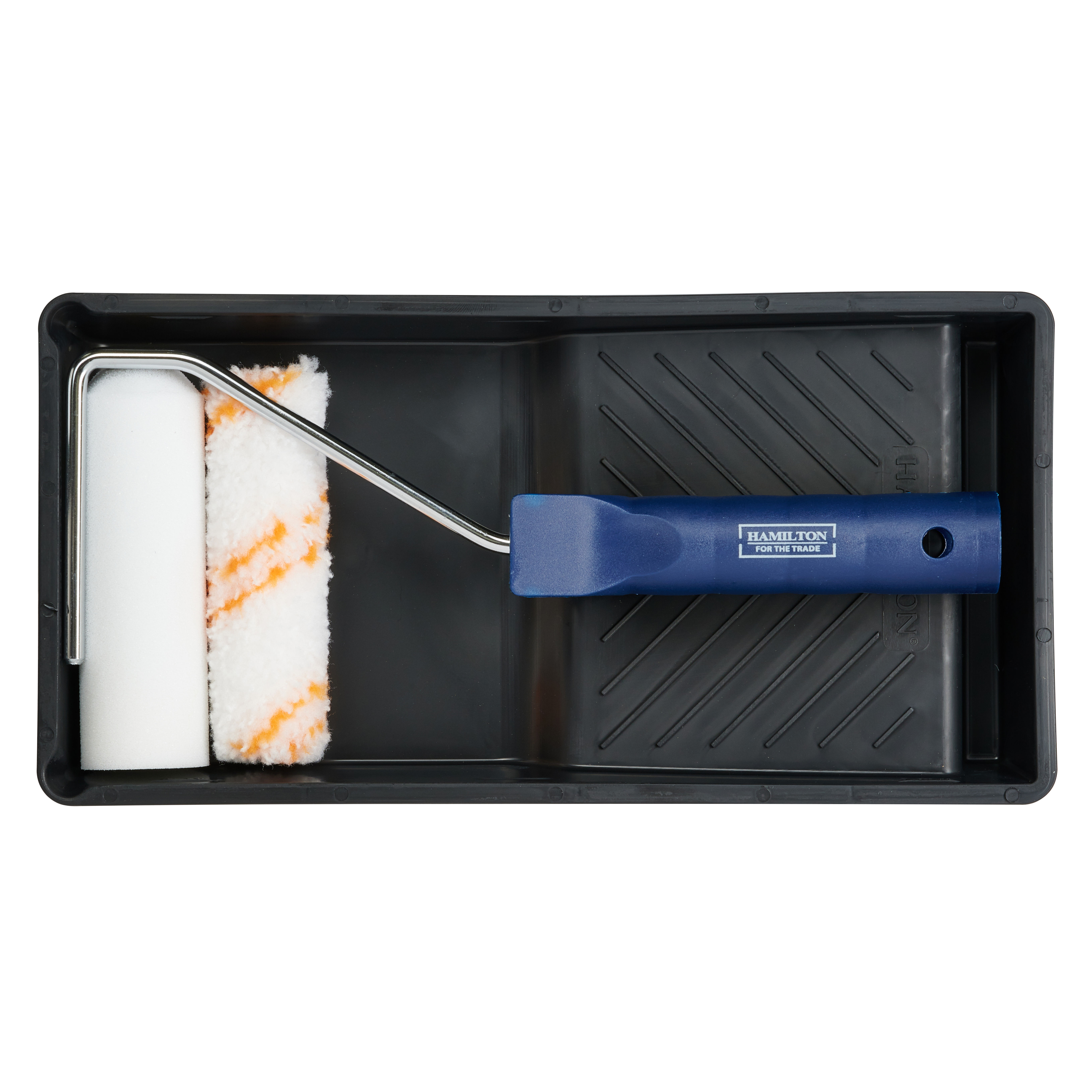 Hamilton 17-Piece Mini Paint Roller Set - 4 Inch, Short & Long Arm Frames, Medium Pile & Foam Sleeves